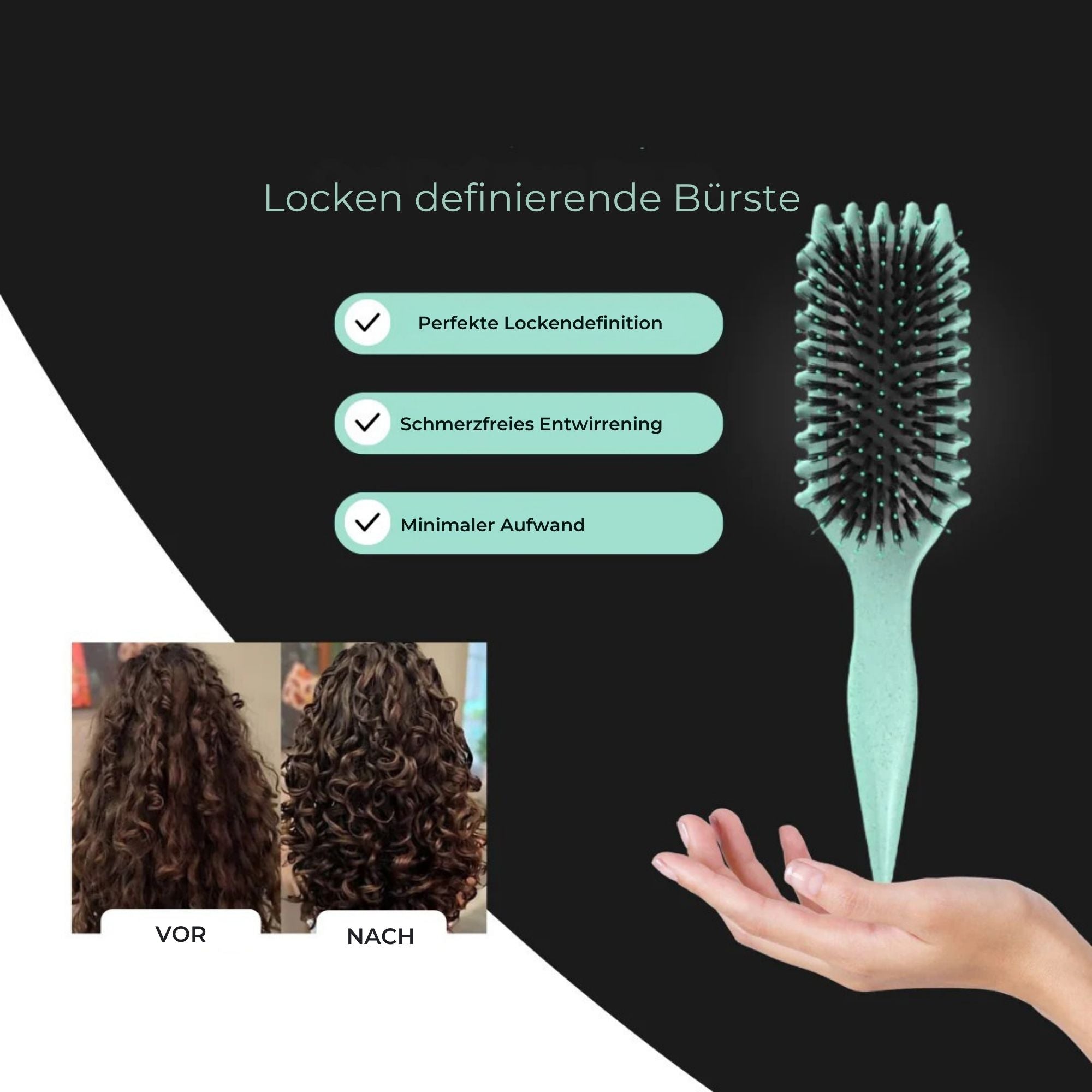 CurlCharme™ / Haarbürste Für Definierte Locken Ohne Frizz