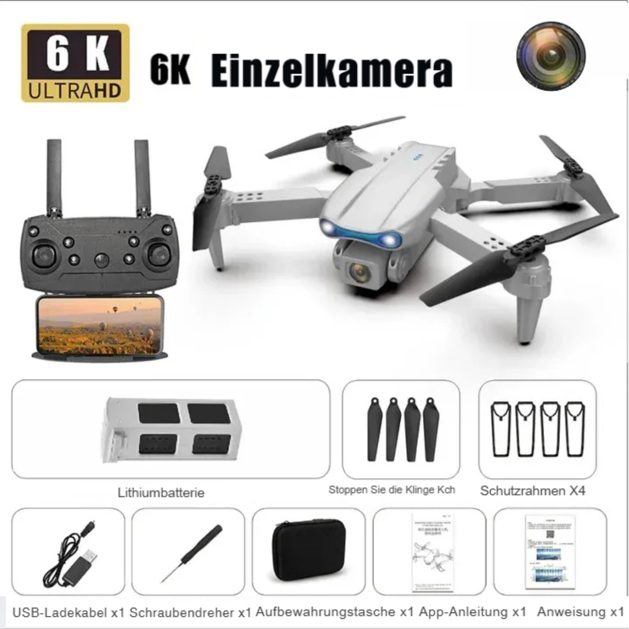 DrohnenDream™ / Professional 4K Drone With Obstacle Avoidance