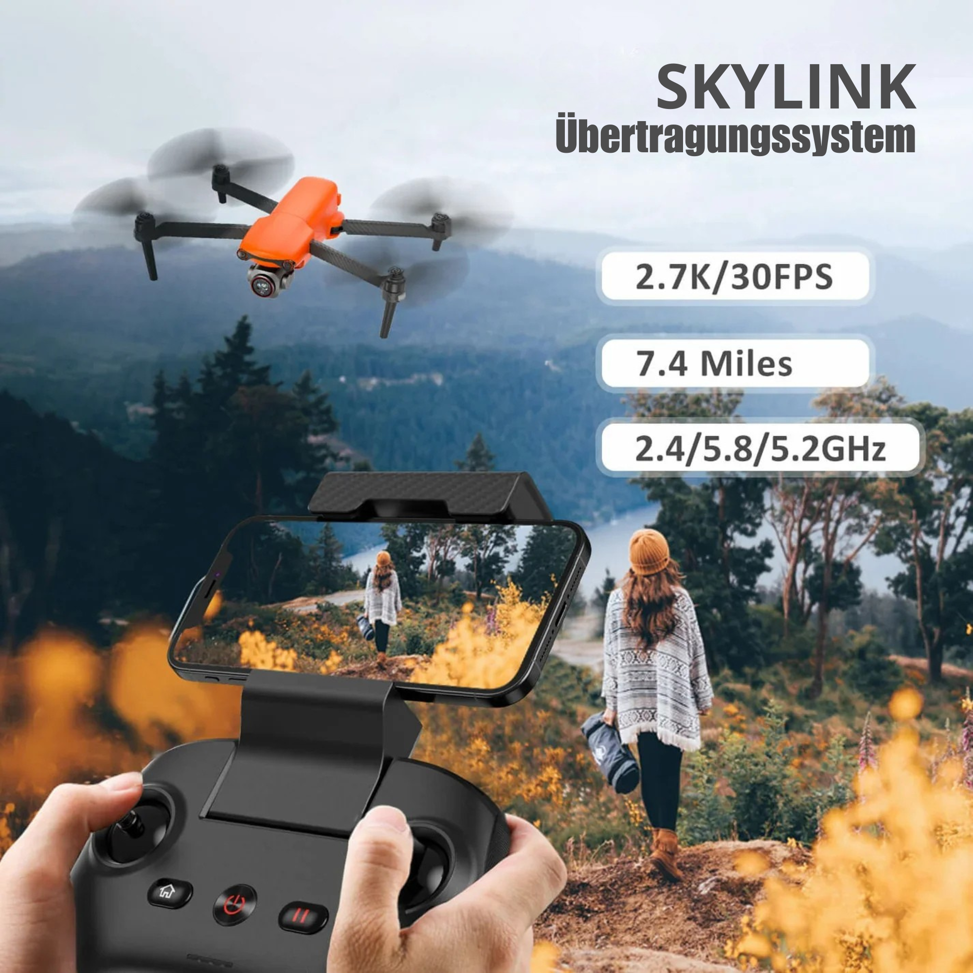 DrohnenDream™ / Professional 4K Drone With Obstacle Avoidance