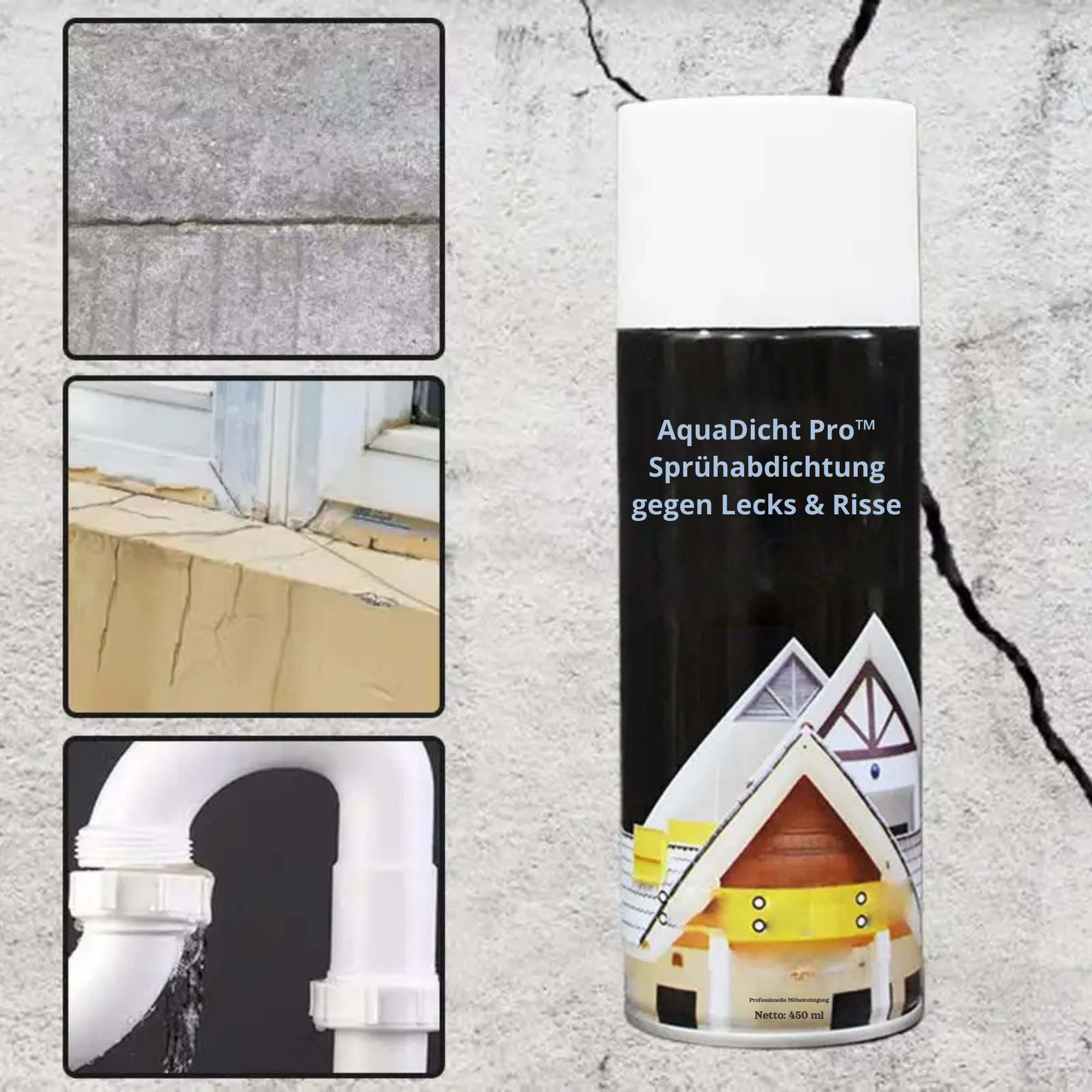 AquaDicht Pro™ / Sprühabdichtung gegen Lecks & Risse (1+1 GRATIS)