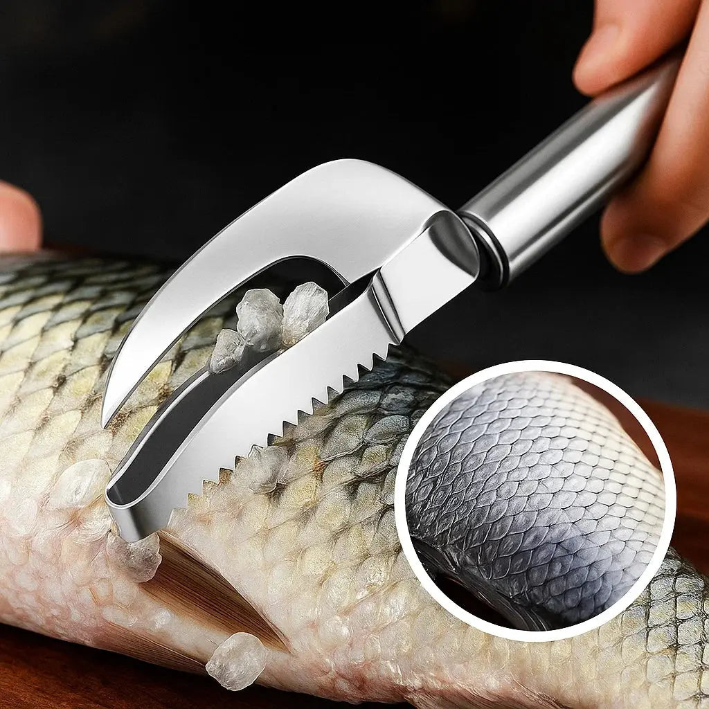 SchuppenSchneider™ / 3-in-1 Fischschupper Aus Edelstahl (1+1 GRATIS)