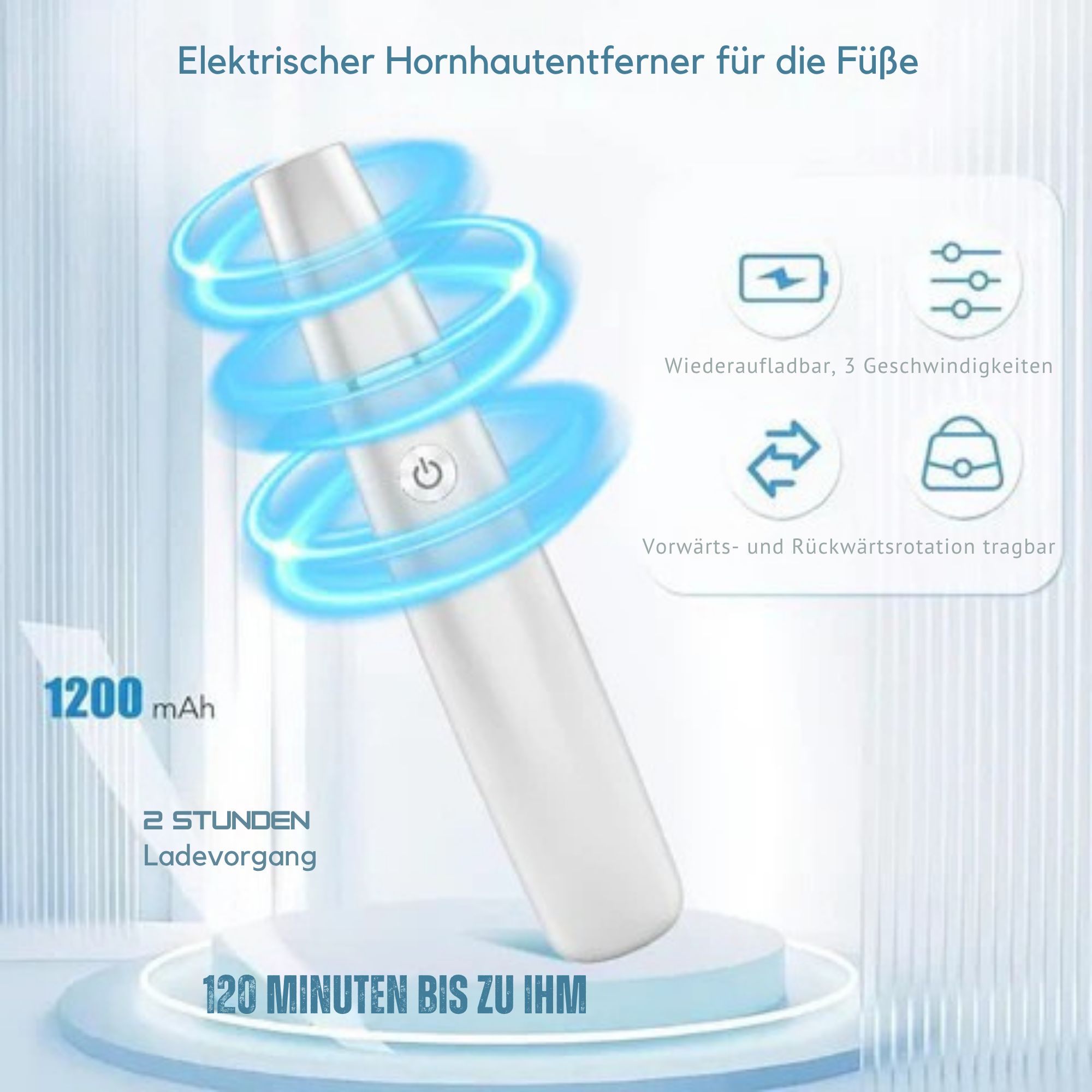 GlattGeh™ / Elektrischer Hornhautentferner