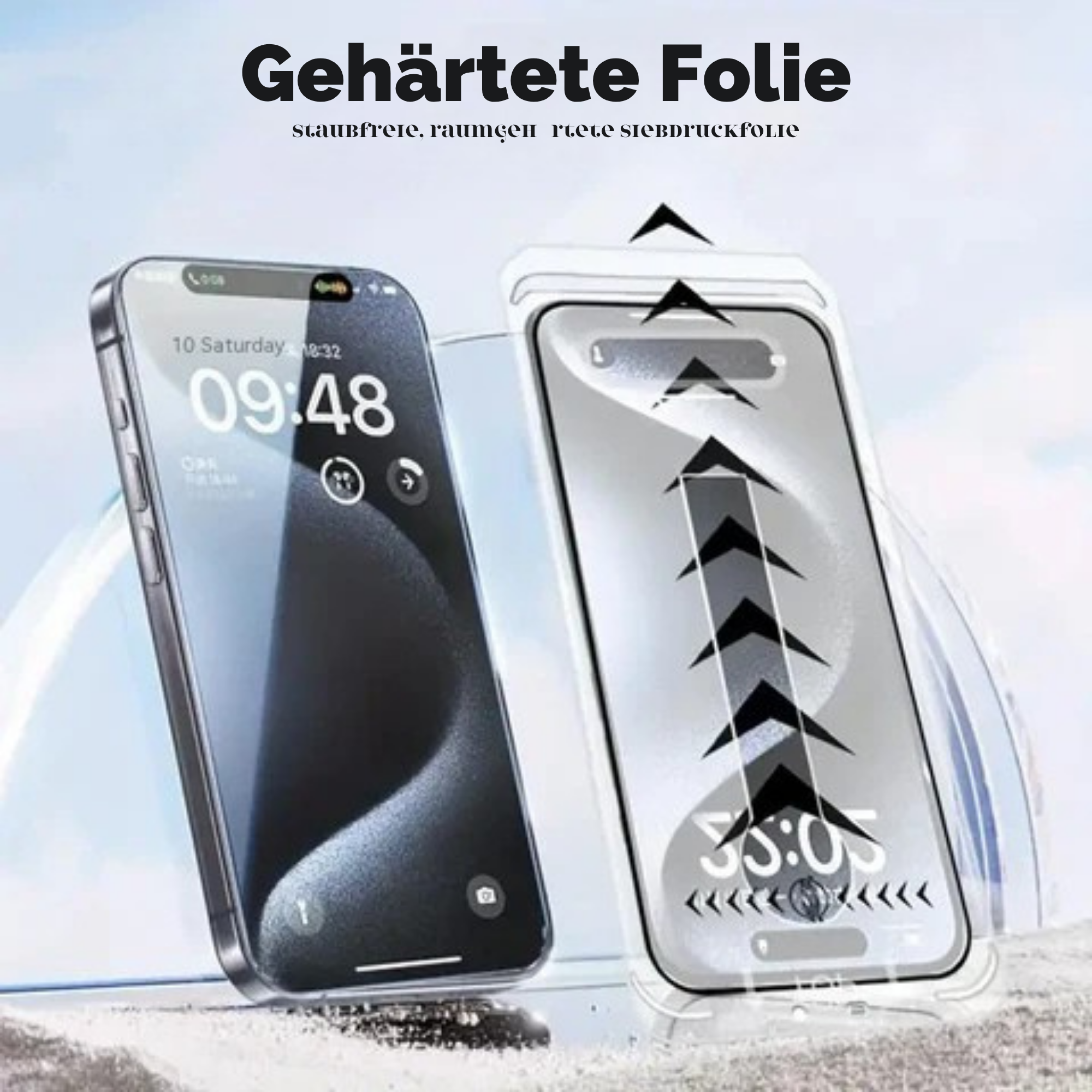 KlarEdge™ / Hochwertige staubfreie Displayschutzfolie