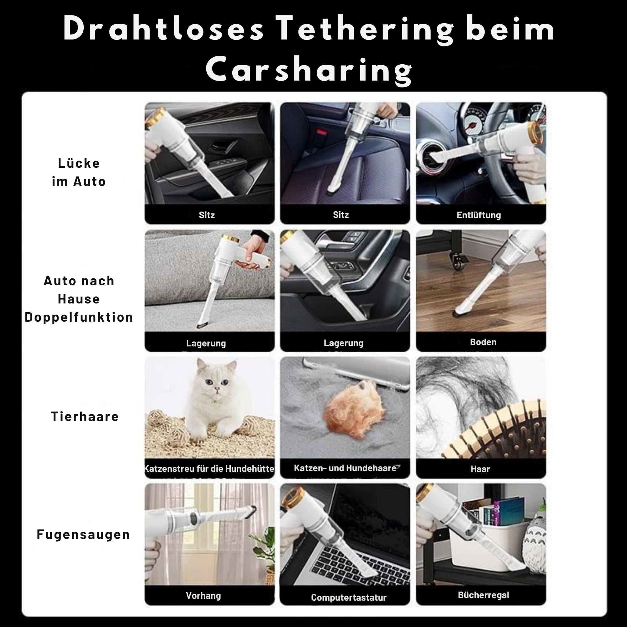 StaubStar™ / Kabelloser Handstaubsauger fürs Auto