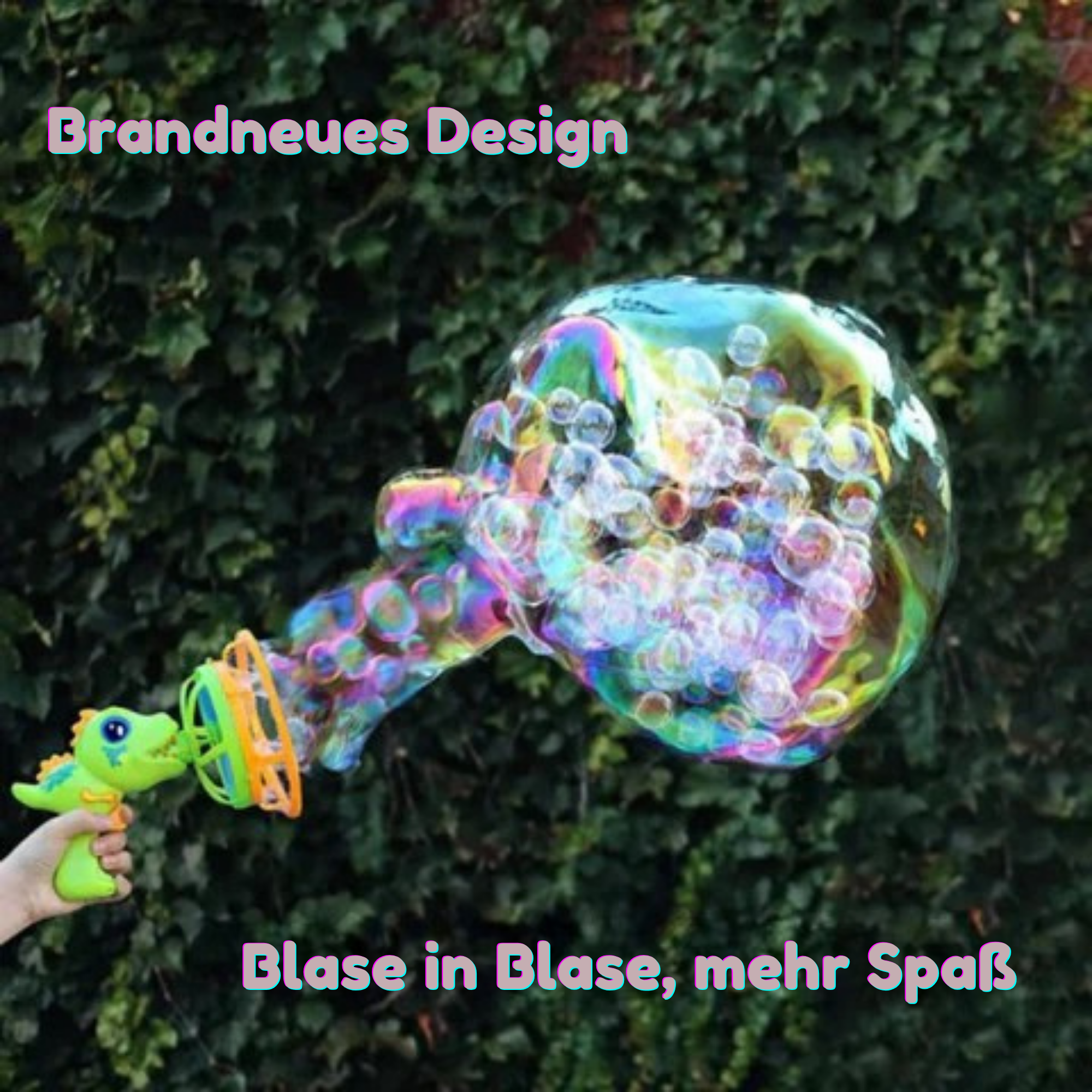 DinoBlitz™ / Tragbarer Dinosaurier-Seifenblasenblaster