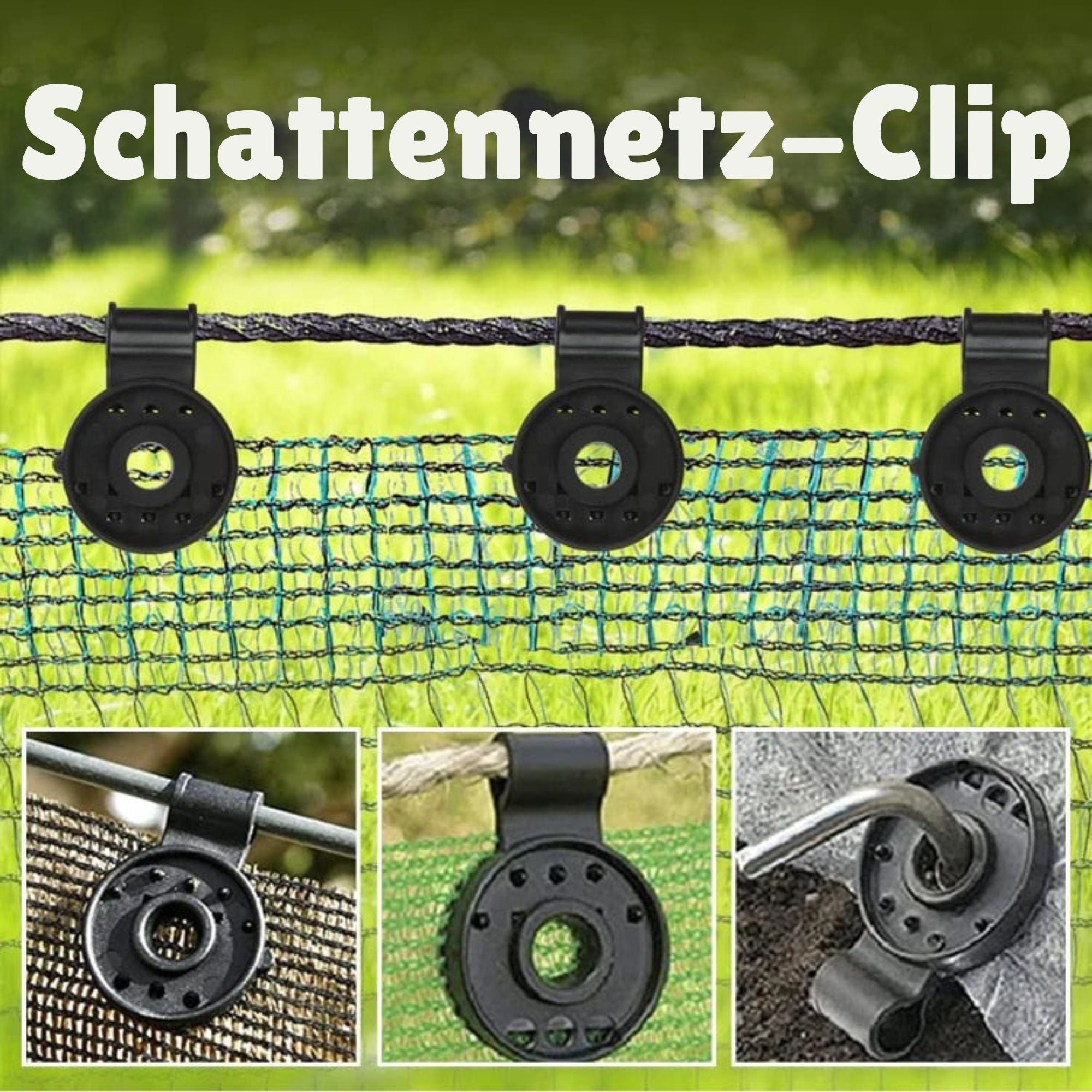 ClipKraft™ / Robuste Clips Zum Befestigen Von Netzen (x20)
