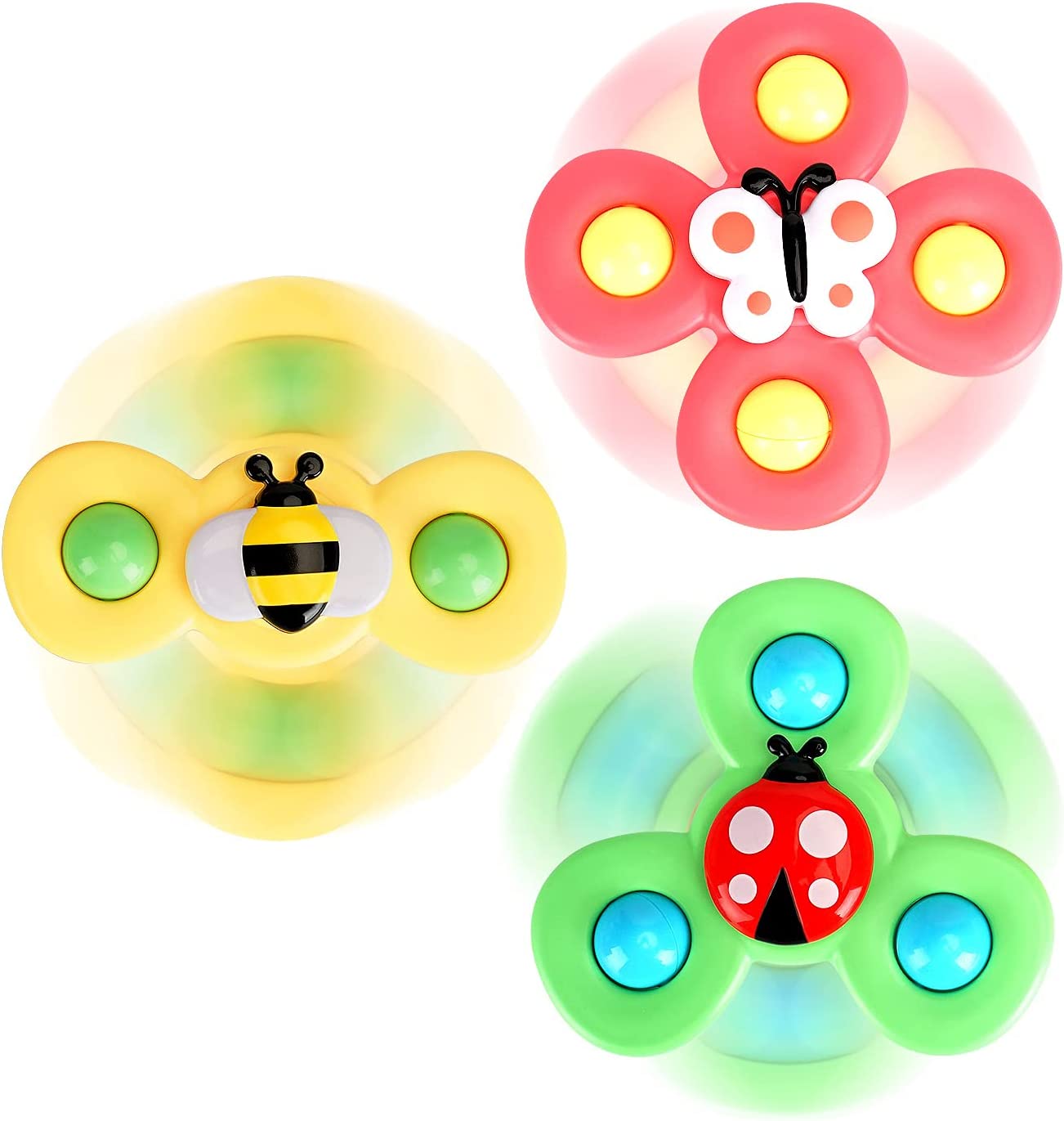 SaugSpinner™ / 3-Teiliges Spinner-Spielzeug Mit Saugnapf