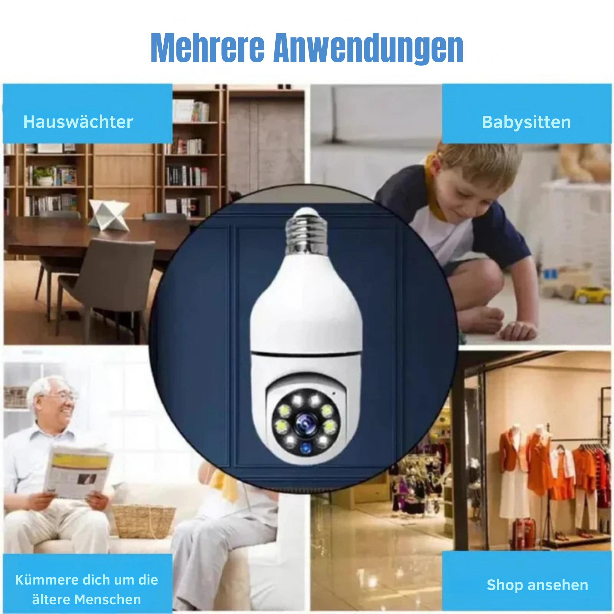 KameraKugel™ / Überwachen Sie Ihr Zuhause diskret mit einer LED-Kamera