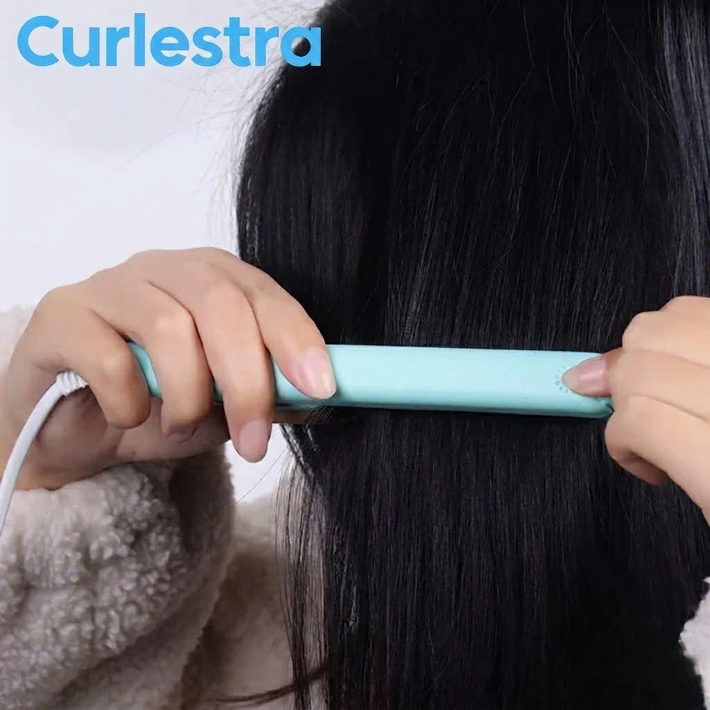 Curlestra / 2-in-1 Mini Glätteisen & Lockenstab aus Keramik