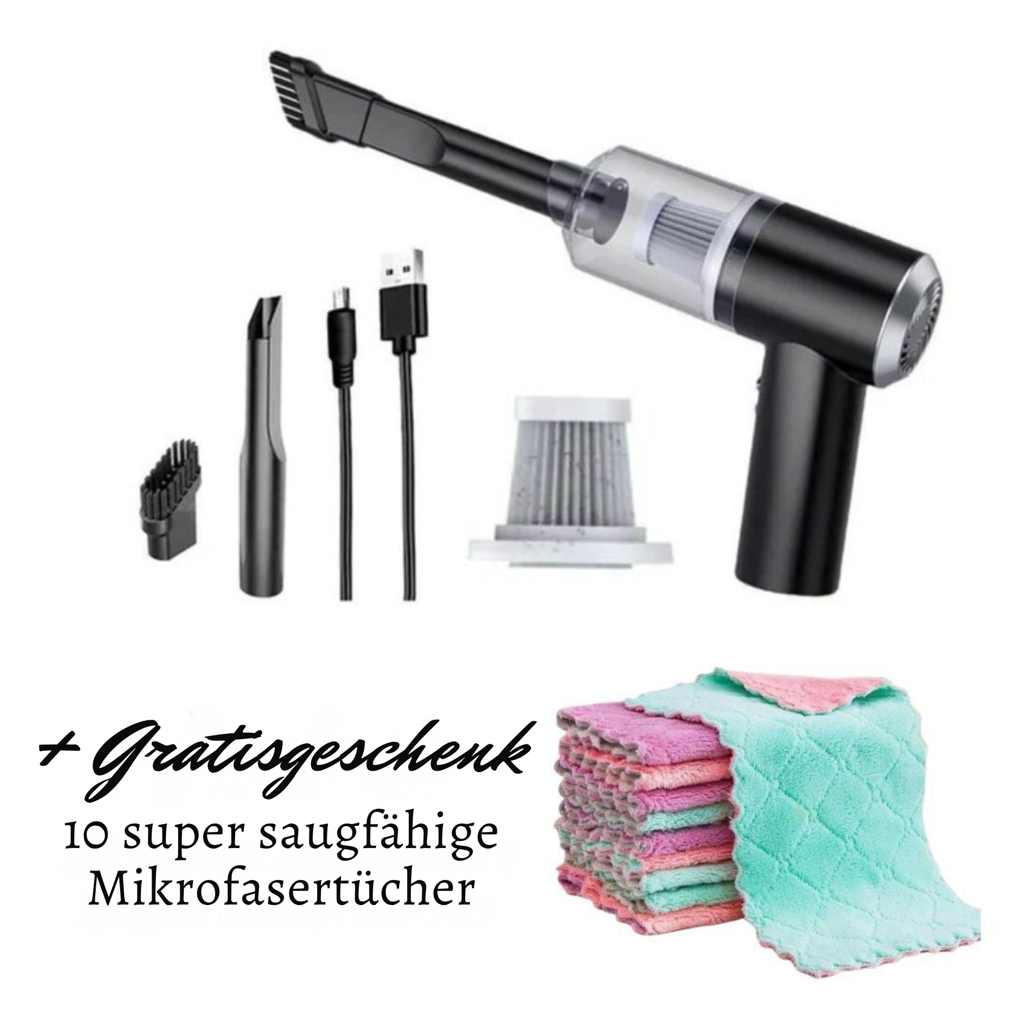 PowerPutz™ / Ultrastarker Tragbarer 3-in-1-Staubsauger + Gratisgeschenk