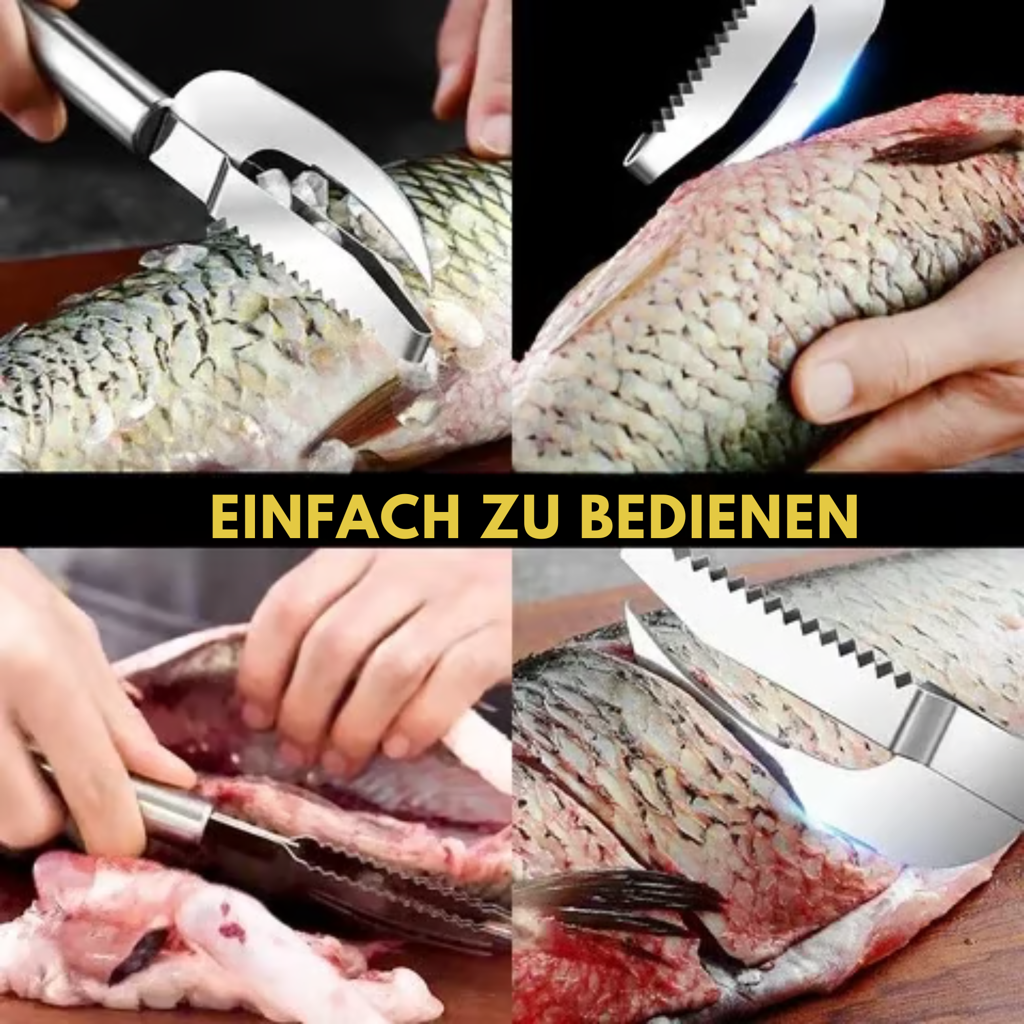 SchuppenSchneider™ / 3-in-1 Fischschupper Aus Edelstahl (1+1 GRATIS)