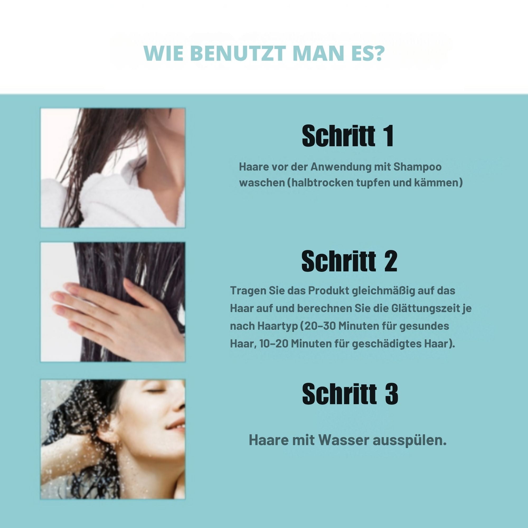 GlattGlanz™ / Sofortglättende Creme Für Seidiges Haar