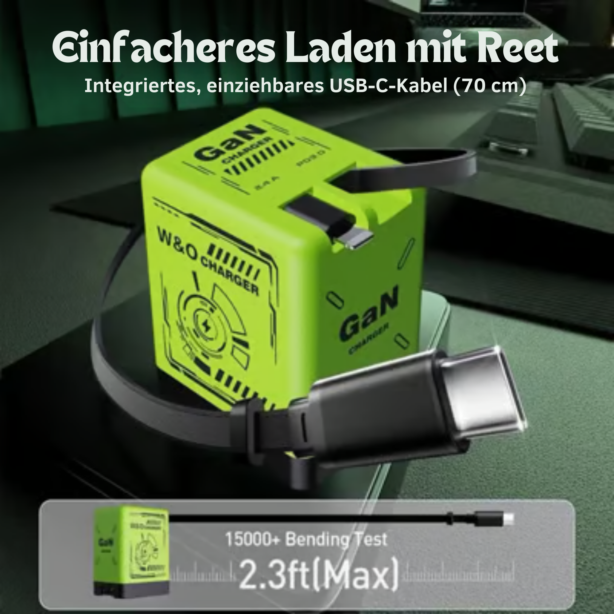 LadeLicht™ / Duale Port GaN Hochgeschwindigkeits Ladegerät