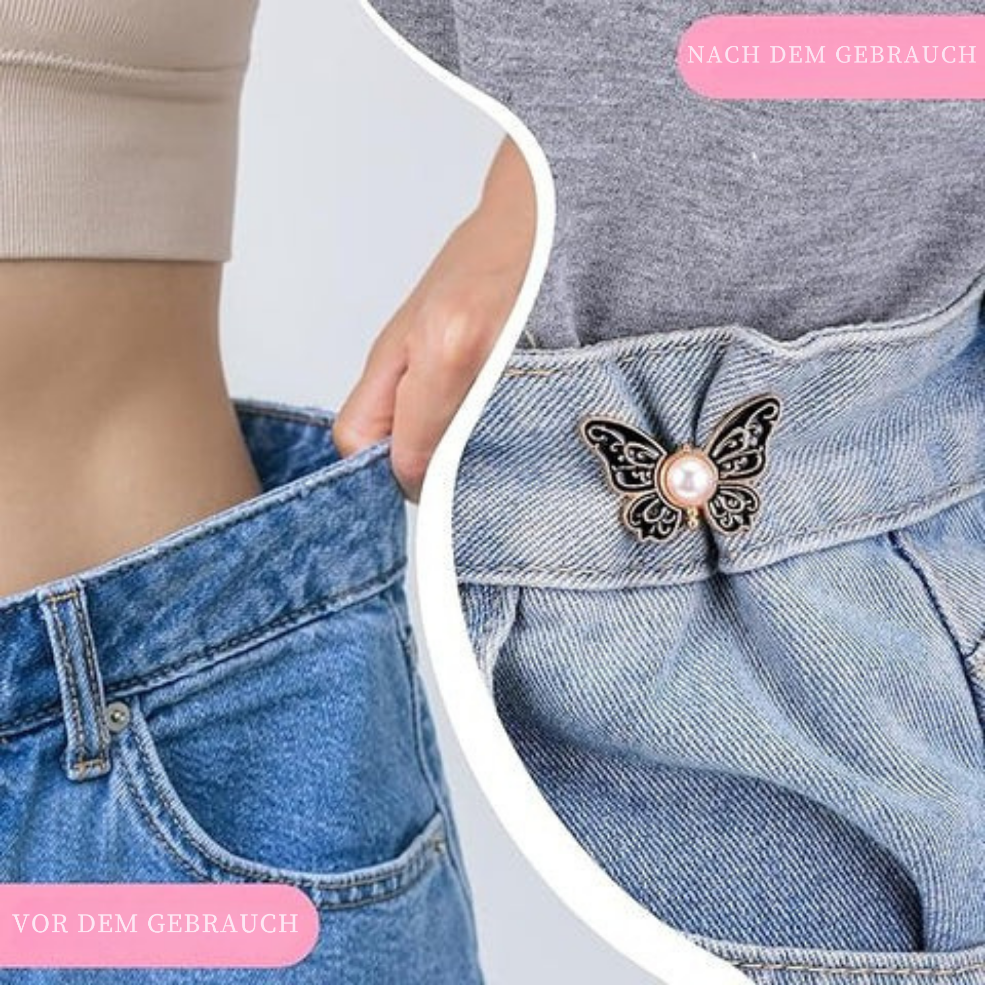 FlügelFix™ / Stilvolles Abnehmbares Schmetterlingsspangen-Set