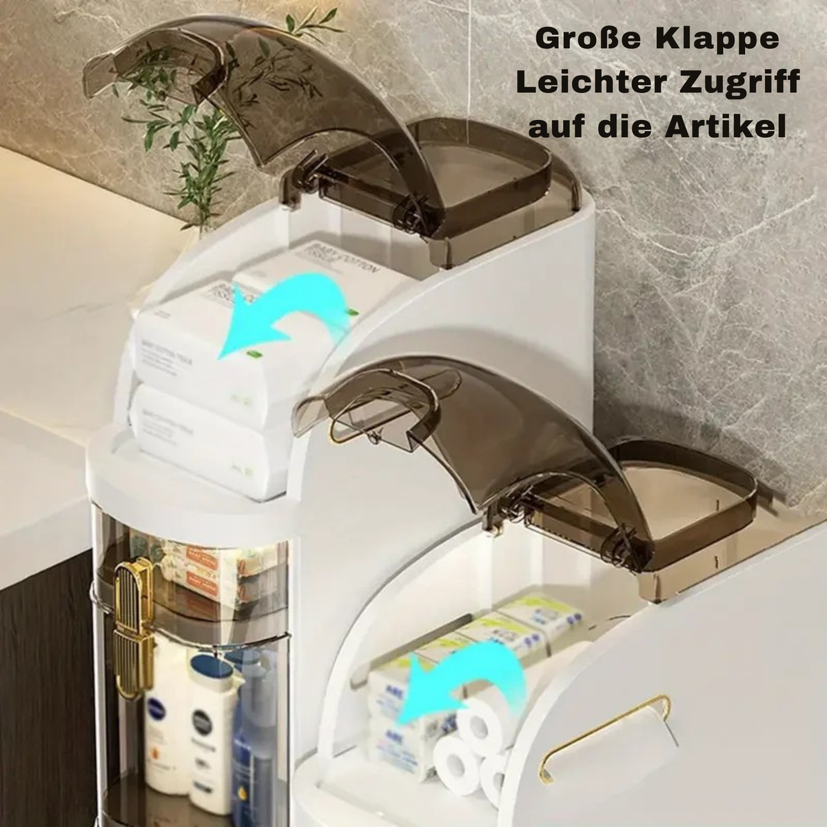 SchiebSchrank™ / Rollbarer Badezimmerschrank
