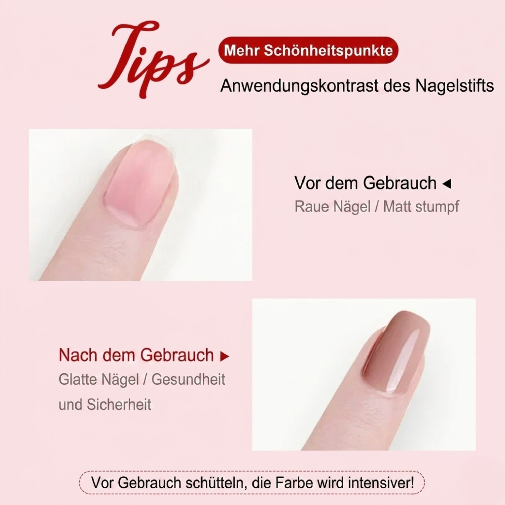 Nagelgel | Präzise Nail Art mit Gel Farbe | Schnell trocknend und langhaltend | GlowSense