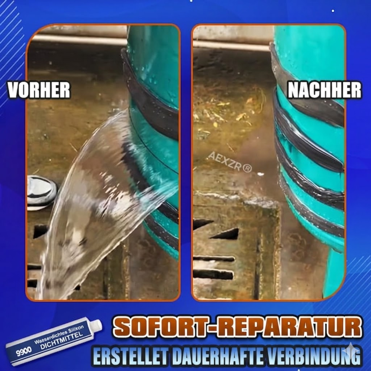 Dichtstoff | Wasserdichtes Silikon-Dichtmittel | Witterungsbeständig | SealGuard
