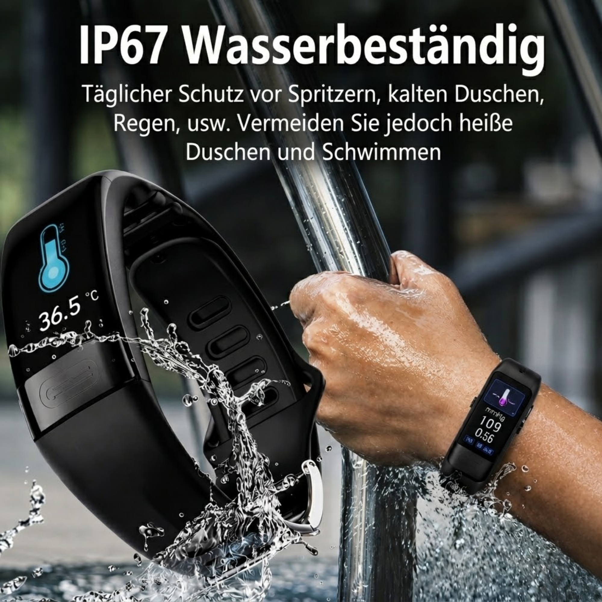 Smartwatch | Gesundheitsmessung | EKG, Blutdruck & Schlaftracking | SmartEdge