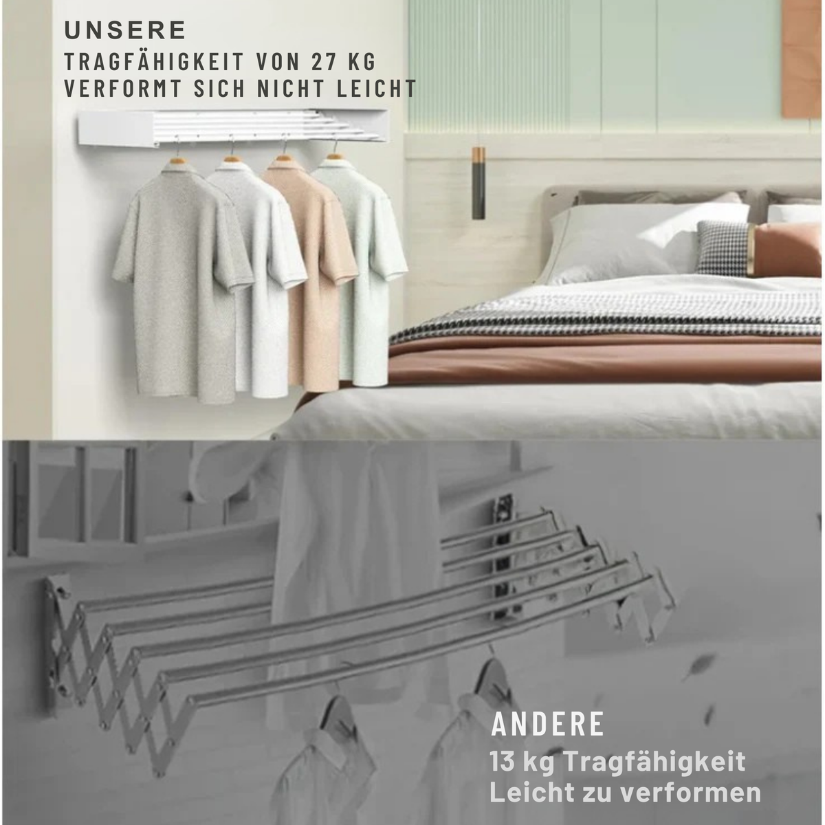 WäscheWand™ / Intelligenter Faltwäscheständer