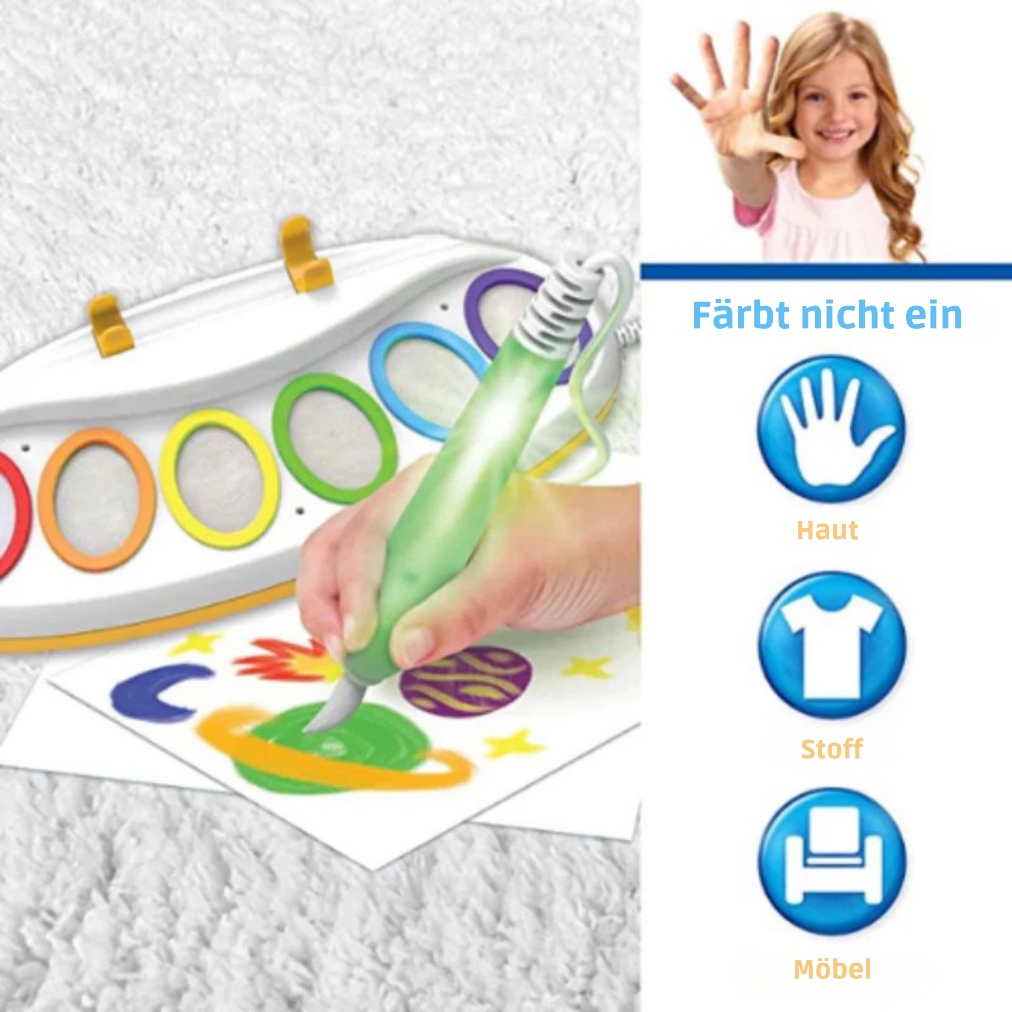 PapierPinsel™ / Zauberfarbe ohne Kleckern – Kreativität garantiert