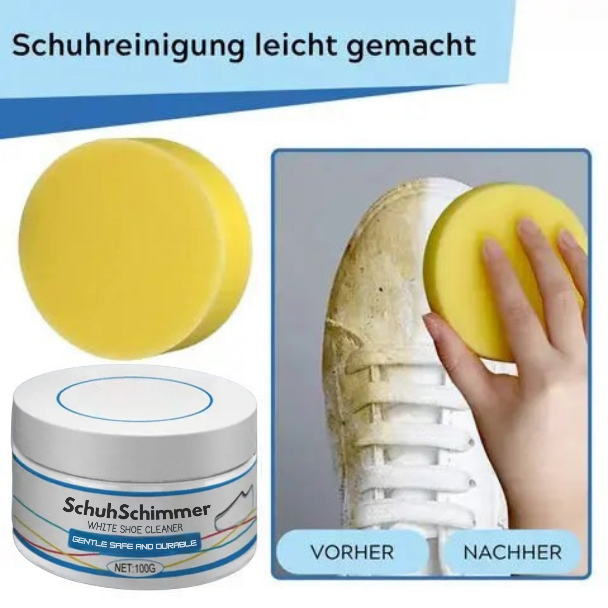 SchuhSchimmer™ / Tiefenreinigungscreme für Weiße Schuhe
