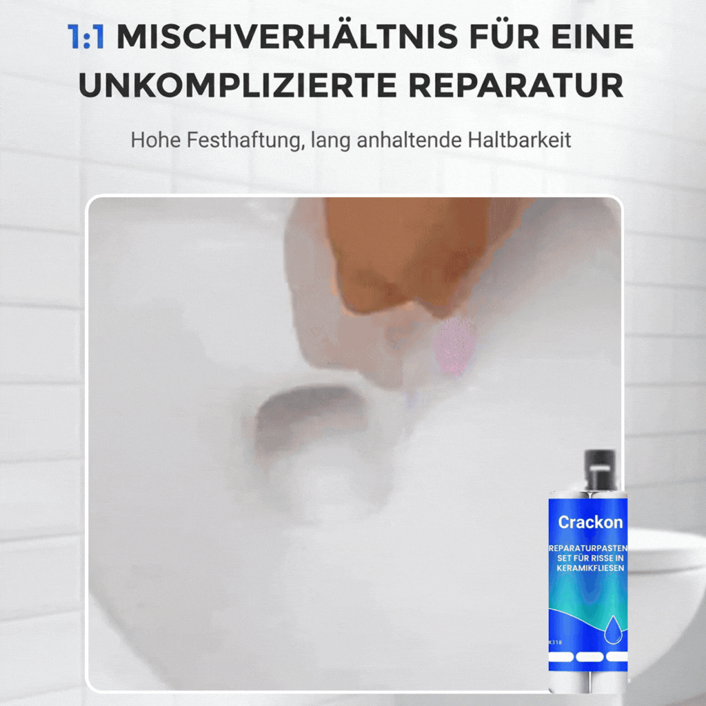 Crackon - Reparaturpasten-Set für Risse in Keramikfliesen