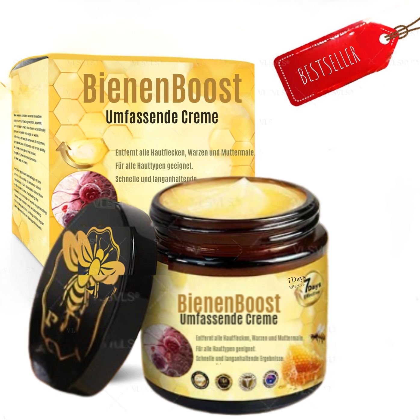 BienenBoost™ / Straffende Anti-Aging Creme Mit Bienengift Peptiden (1+1 GRATIS)