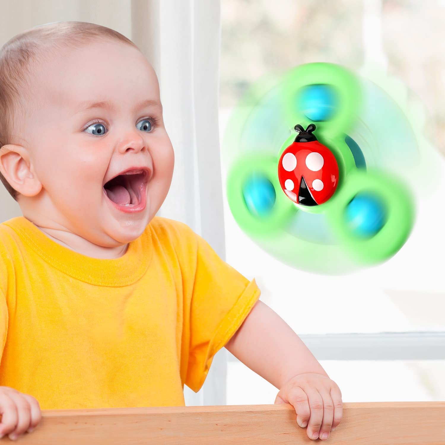 SaugSpinner™ / 3-Teiliges Spinner-Spielzeug Mit Saugnapf