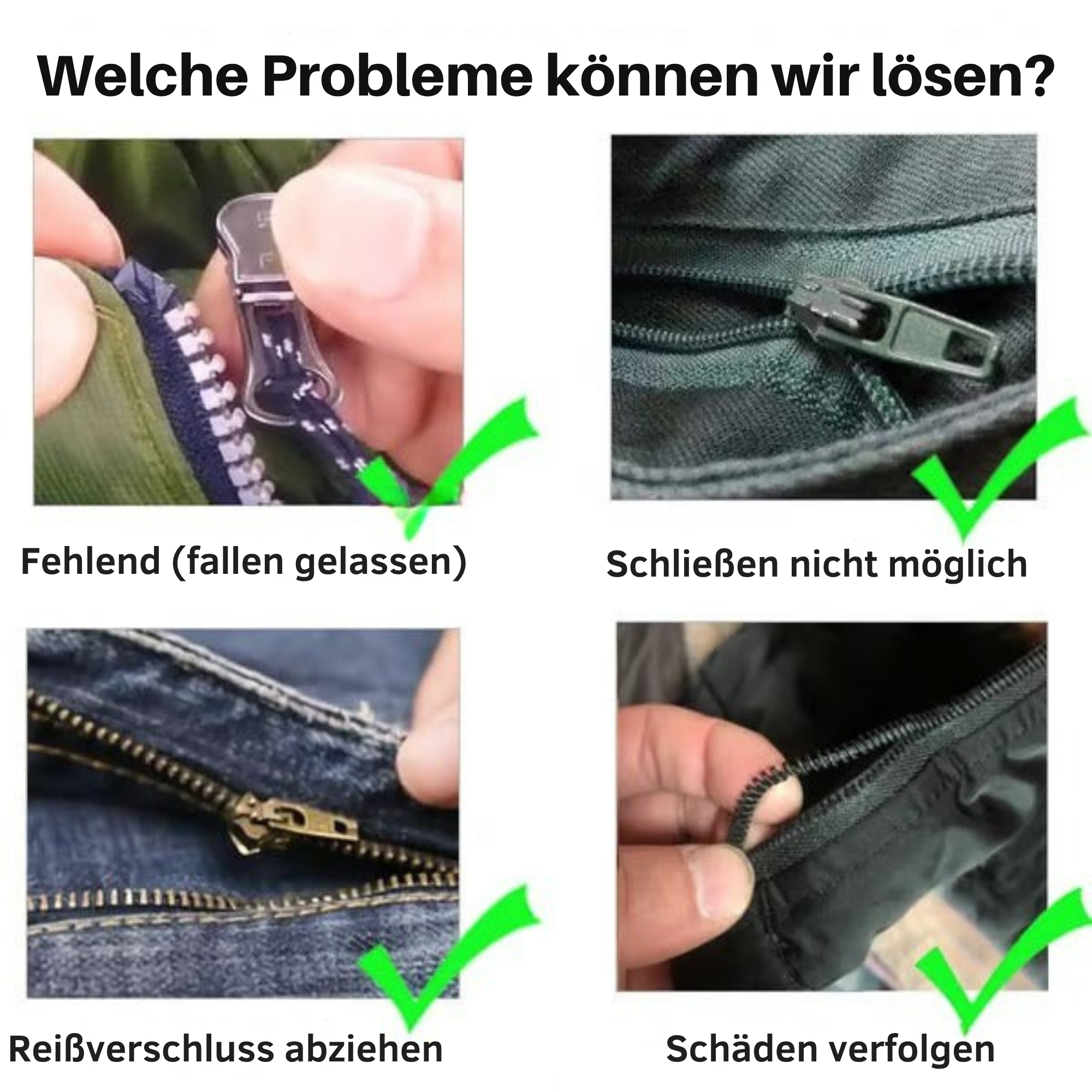 ZipZack™ / Abnehmbares Universelles Reißverschluss-Reparaturwerkzeug