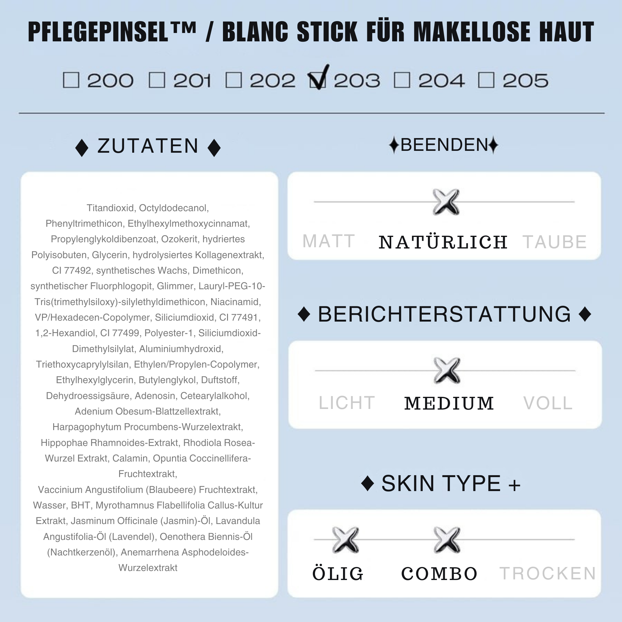 PflegePinsel™ / Foundation Stick für makellose Haut