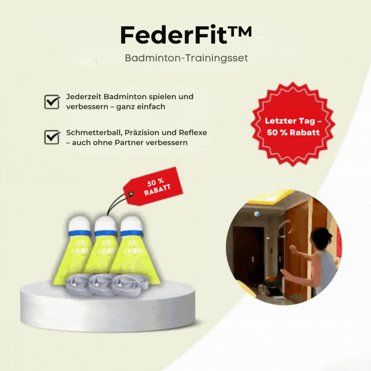 FederFit™ / Trainingsset Für Badminton