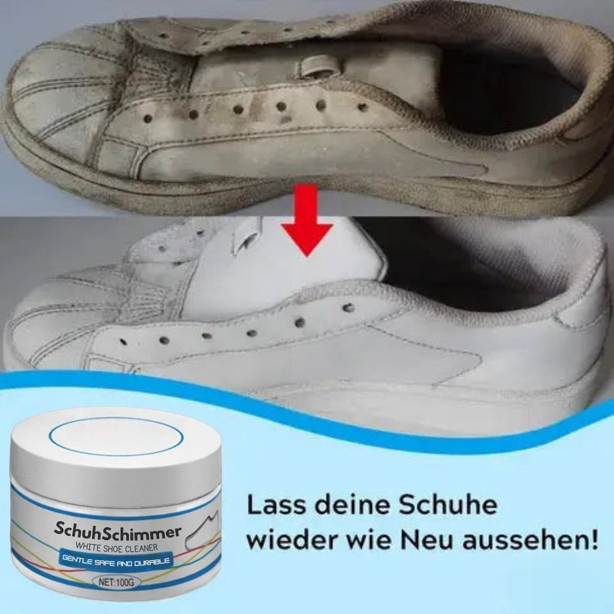 SchuhSchimmer™ / Tiefenreinigungscreme für Weiße Schuhe