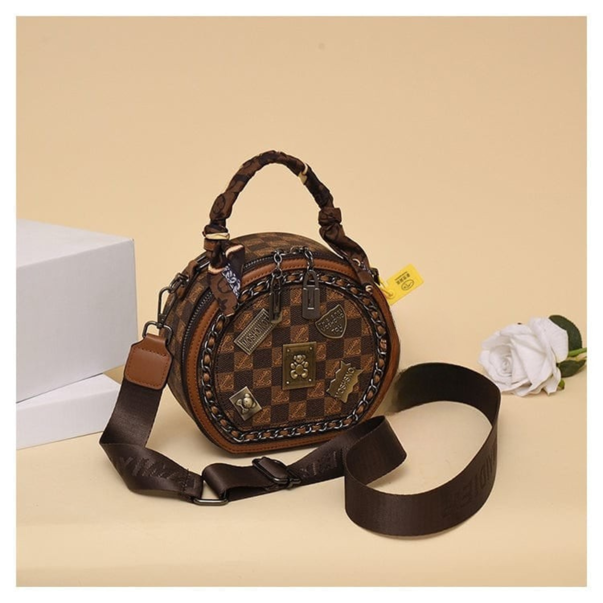 BärLuxe – Leder Umhängetasche mit Vintage Stil