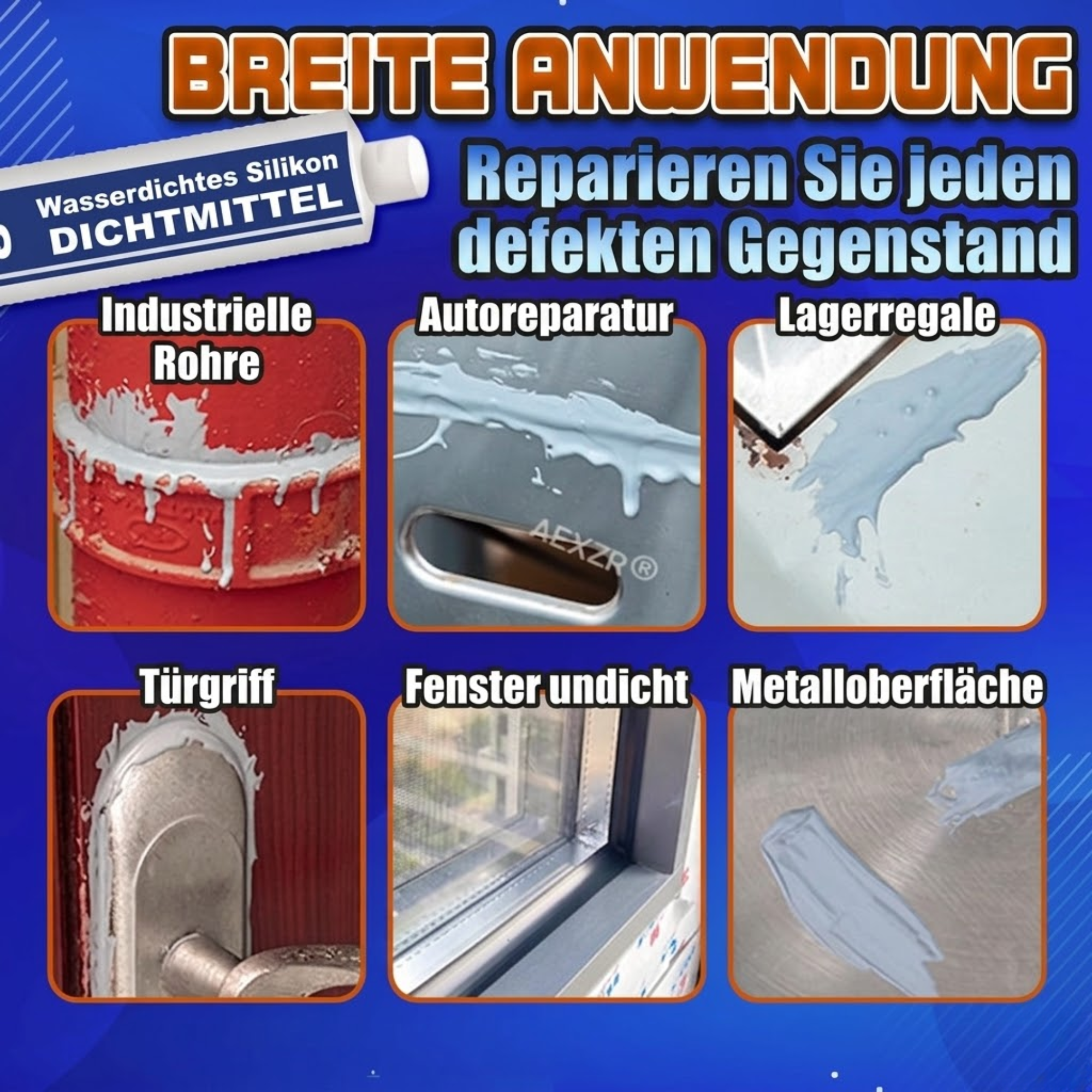 Dichtstoff | Wasserdichtes Silikon-Dichtmittel | Witterungsbeständig | SealGuard