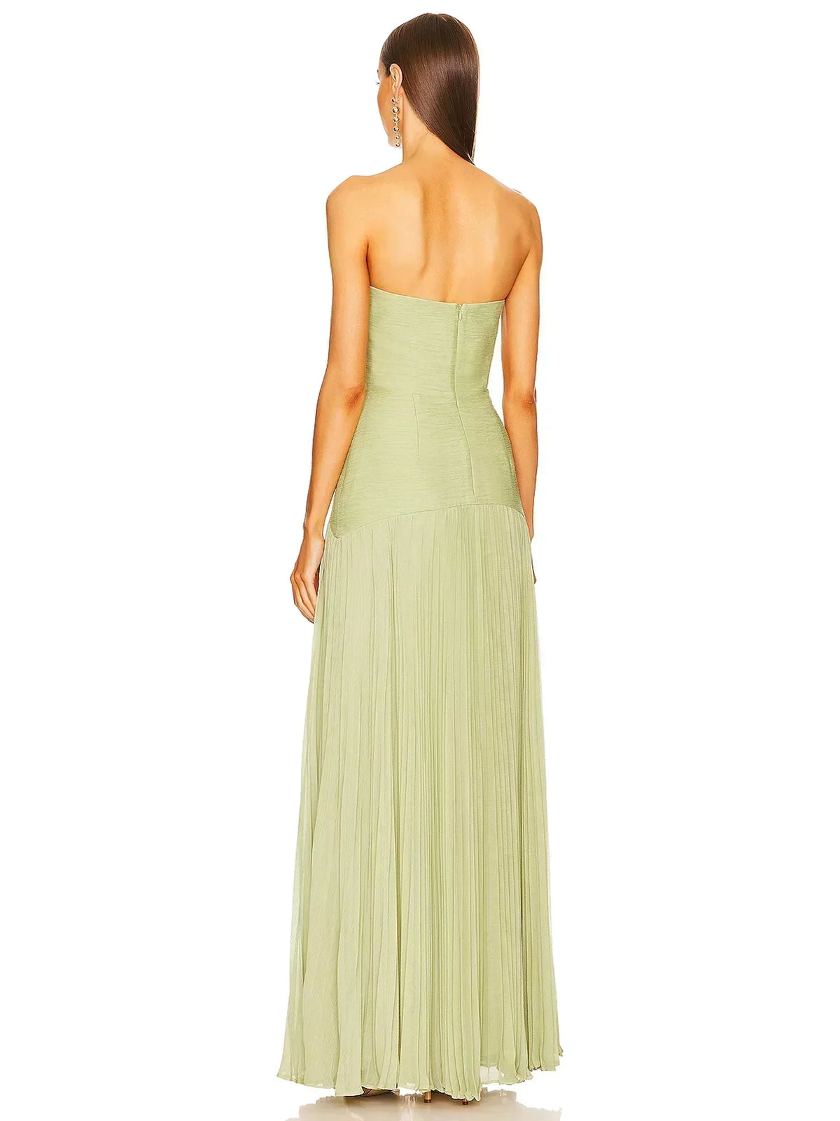 Amorielle - Fließendes Grünes Maxikleid