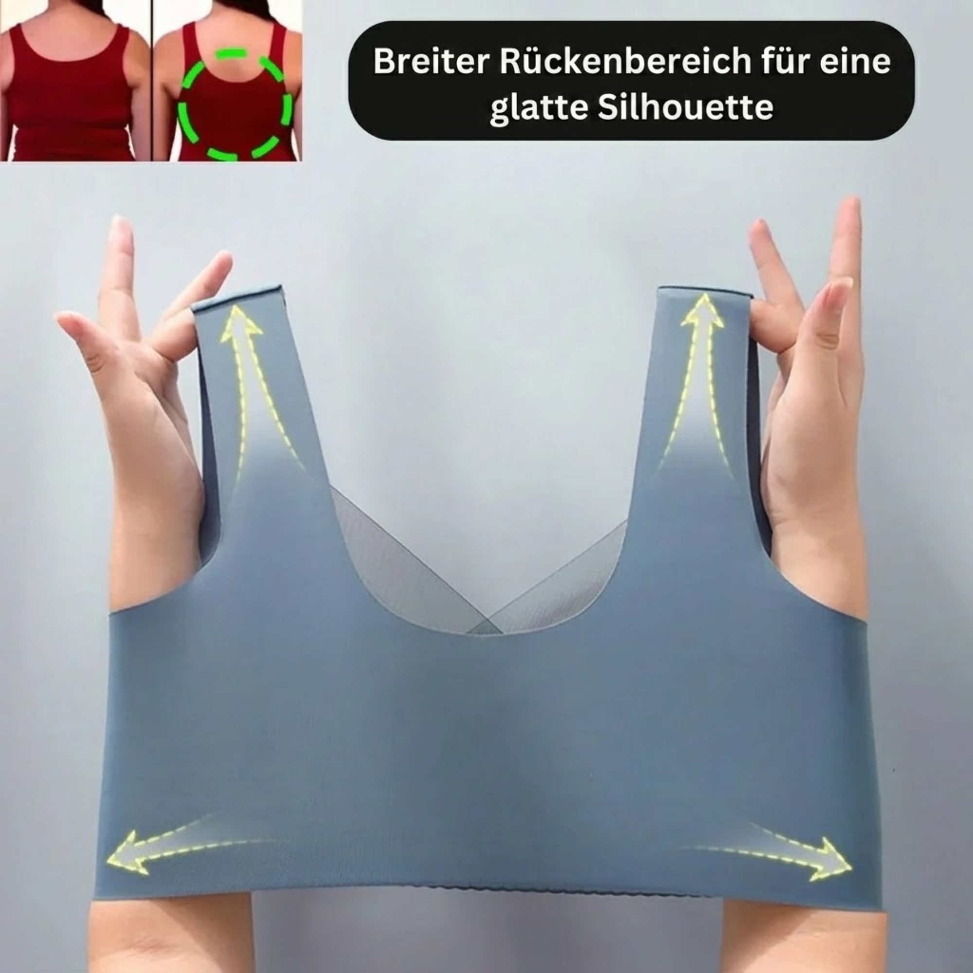 KomfiBH – BH ohne Bügel | Nahtloser Komfort | Sanfter Push-Up-Halt