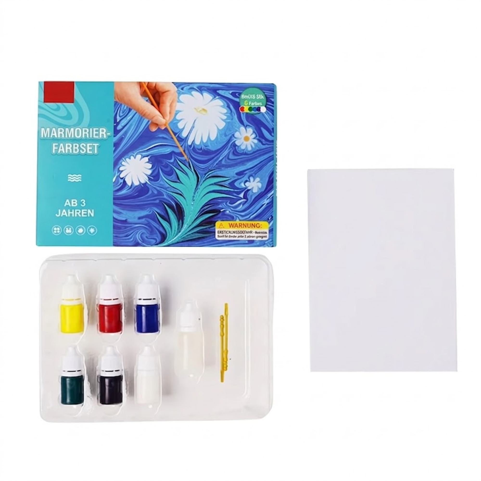 AquaSwirl – Wasser Marbling Set | Kreativ, Sicher & Fleckenfrei
