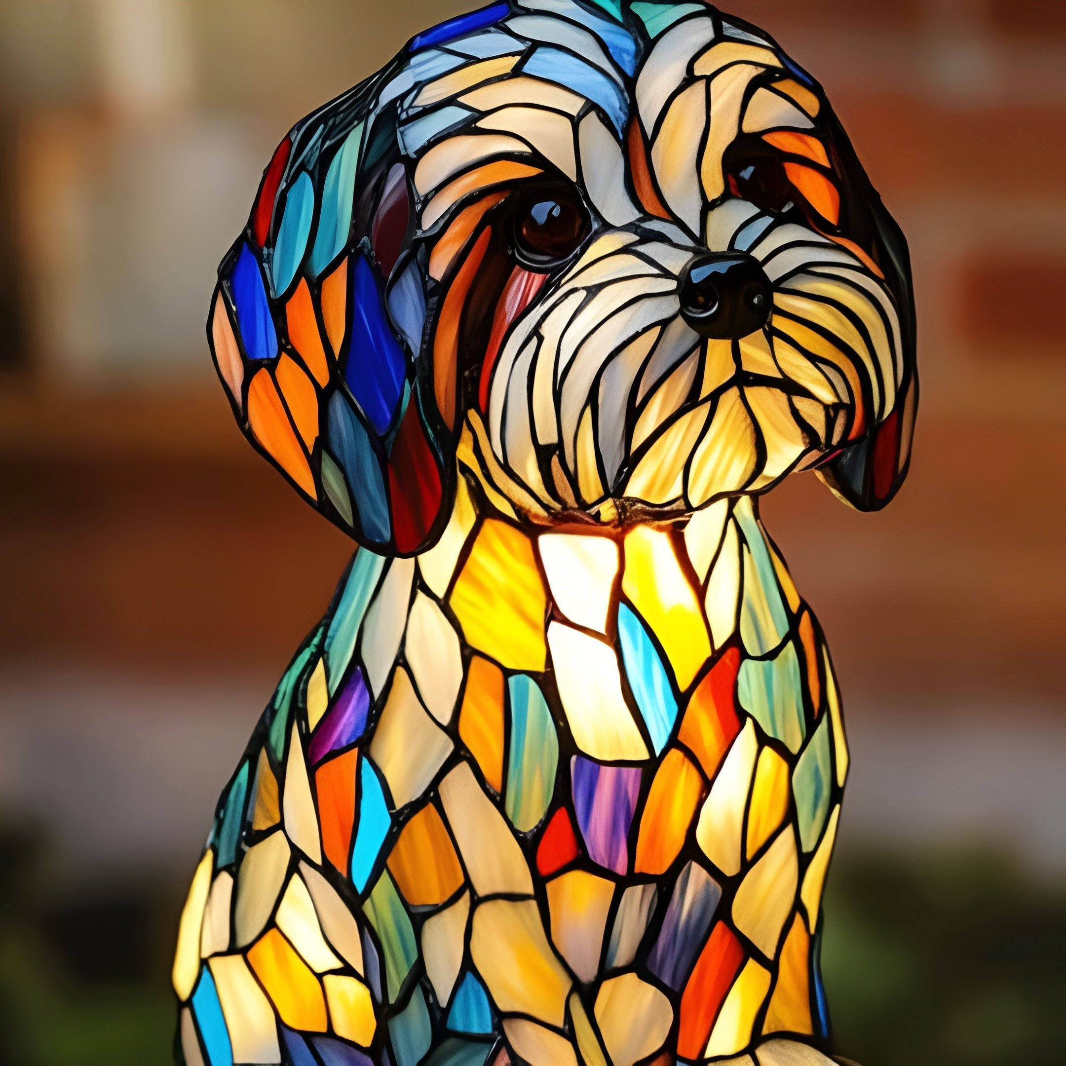 Papouille | Magisk Buntglas-Hundelampe