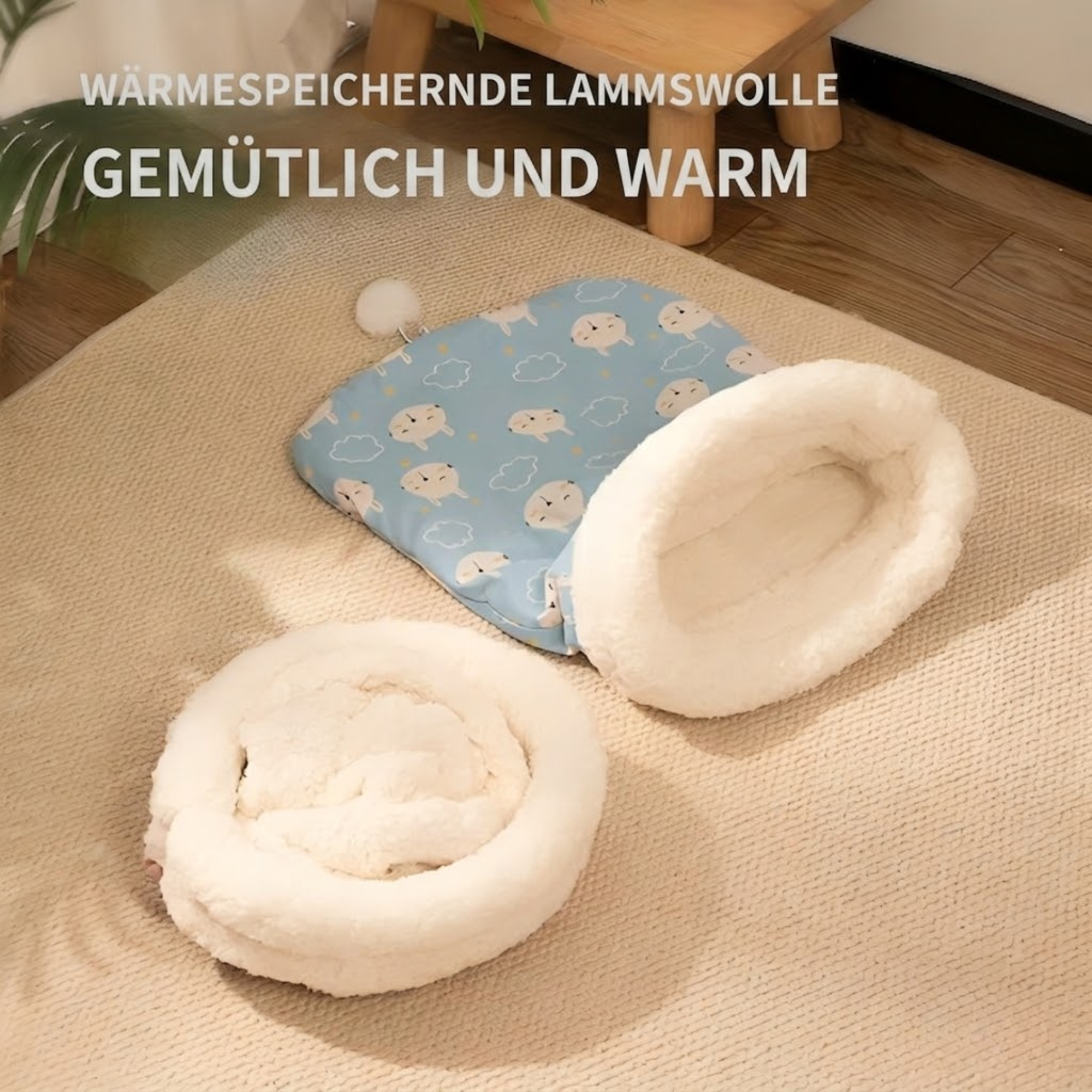 KuschelNest – Katzenschlafsack | Warm, Weich & Geborgen