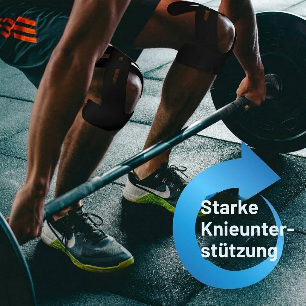 Orthonix / Kniebandage | Vorgeschnittenes Kinesio Tape | Atmungsaktive Knieunterstützung