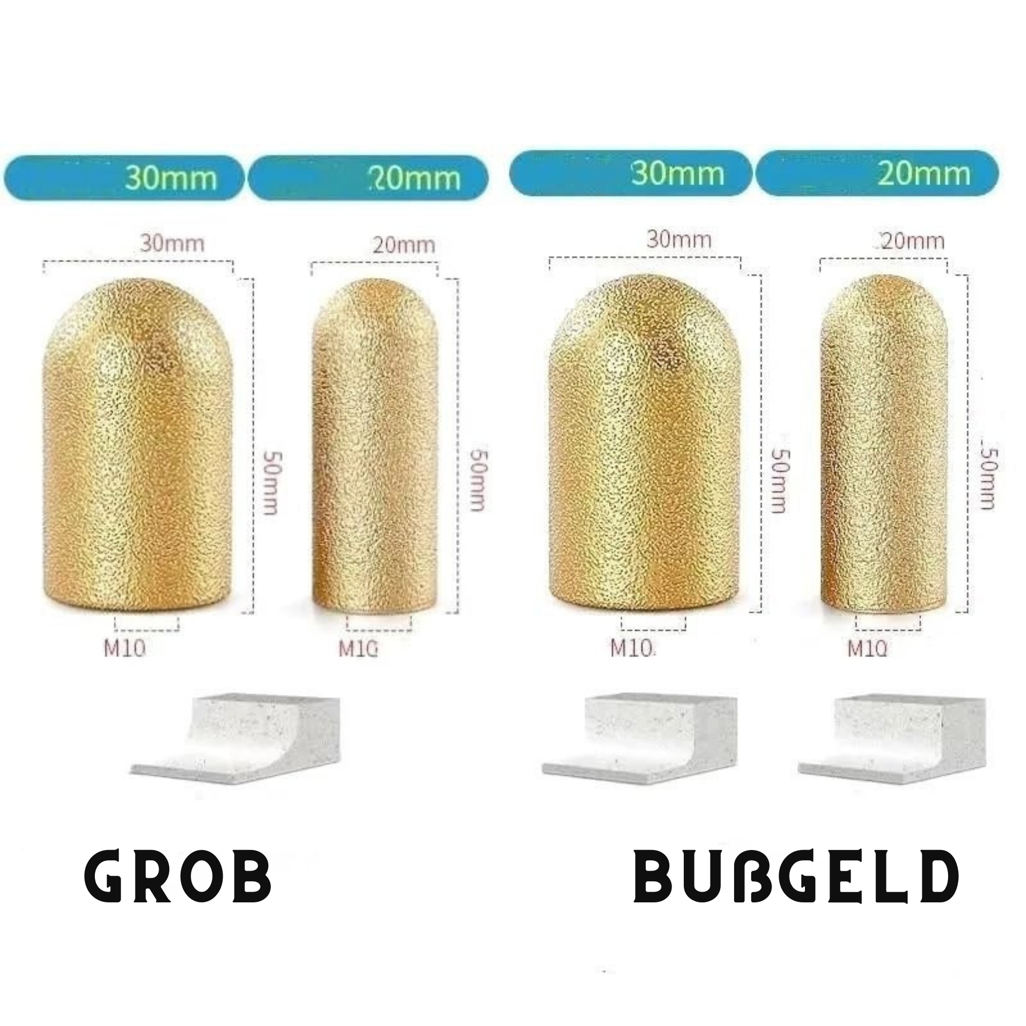 SteinSchleifer™ / Diamant-Fingerschleifscheibe