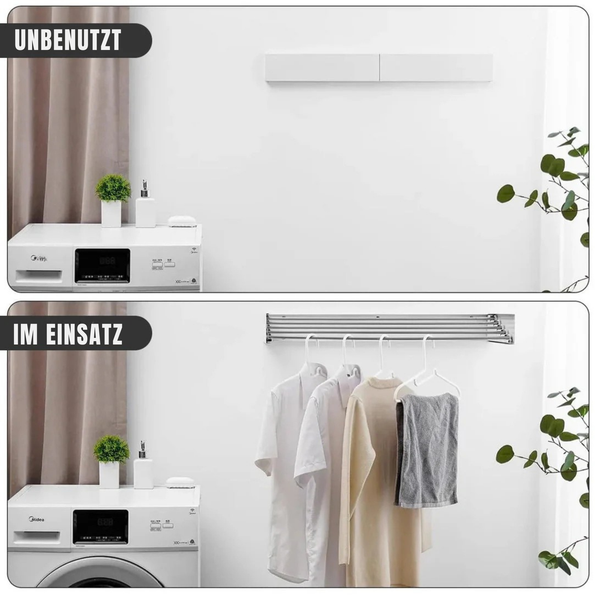 WäscheWand™ / Intelligenter Faltwäscheständer