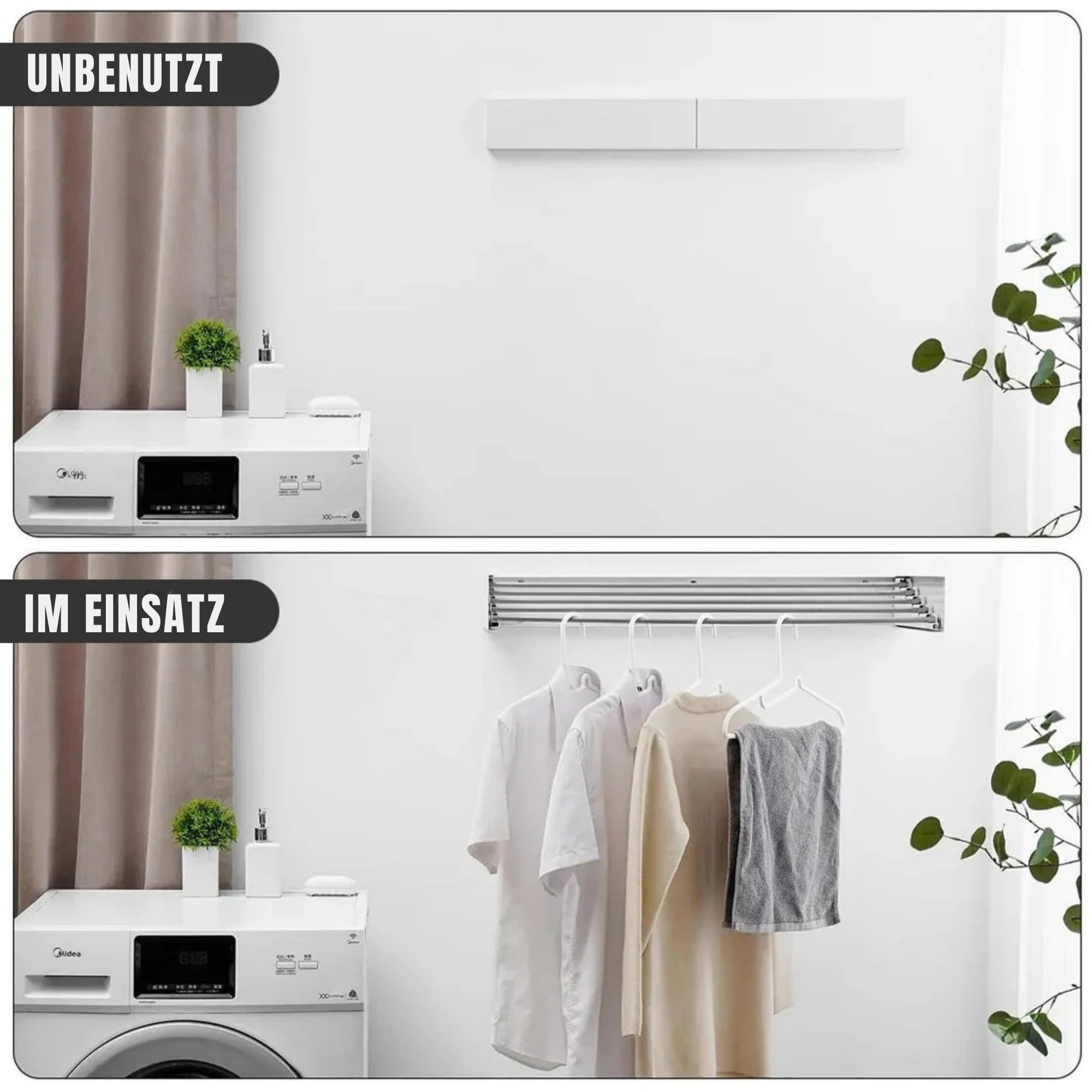 WäscheWand™ / Intelligenter Faltwäscheständer