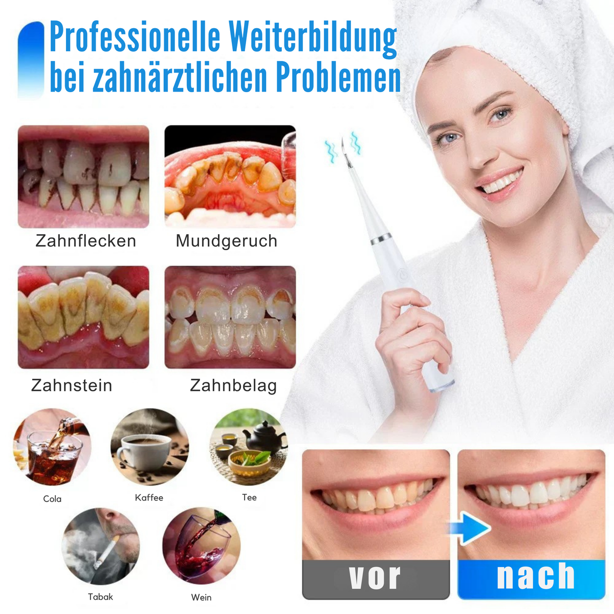 GlanzGebiss™ / Professionelles Zahnreinigung für zu Hause