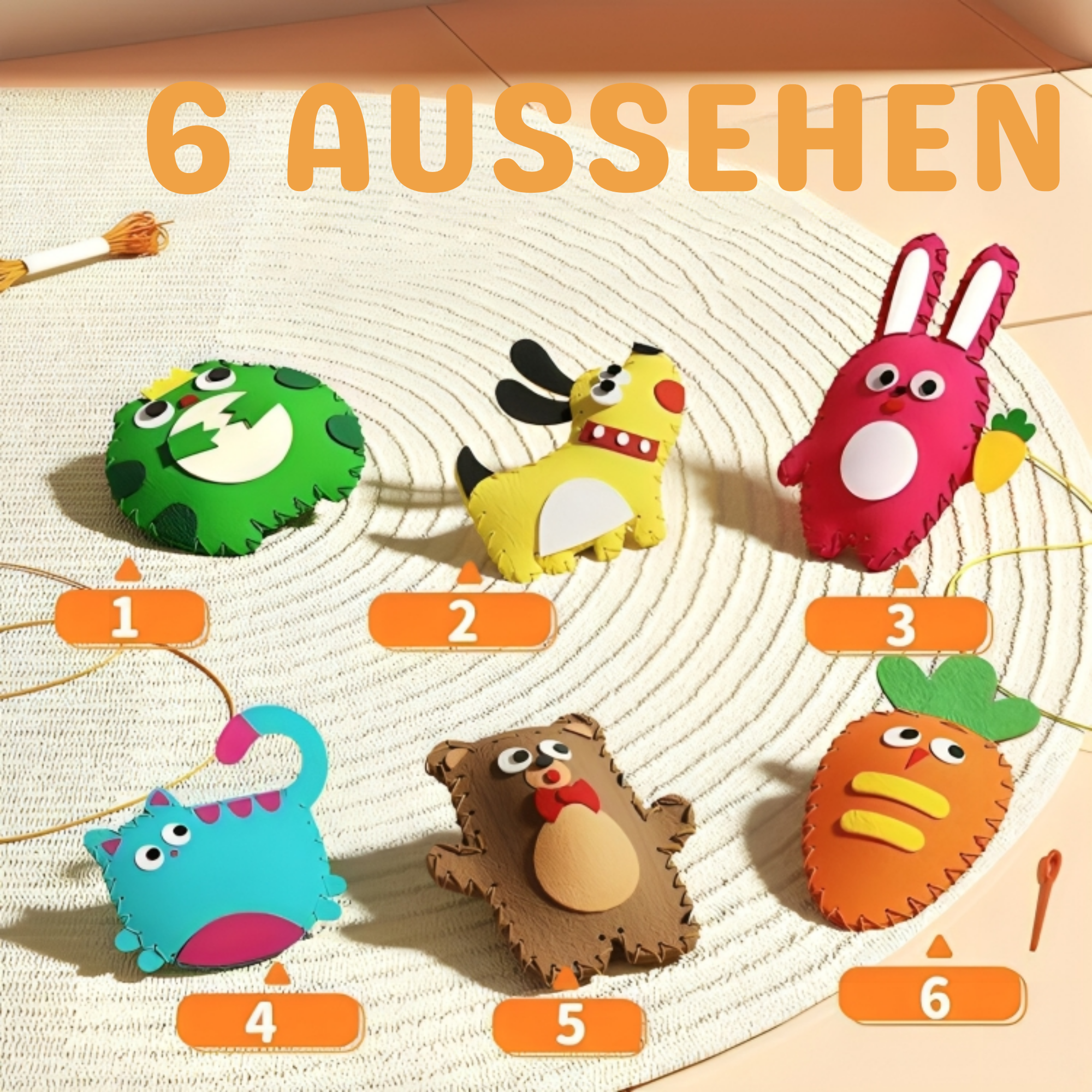 FadenFreund™ / Einfaches DIY-Nähset Für Kinder