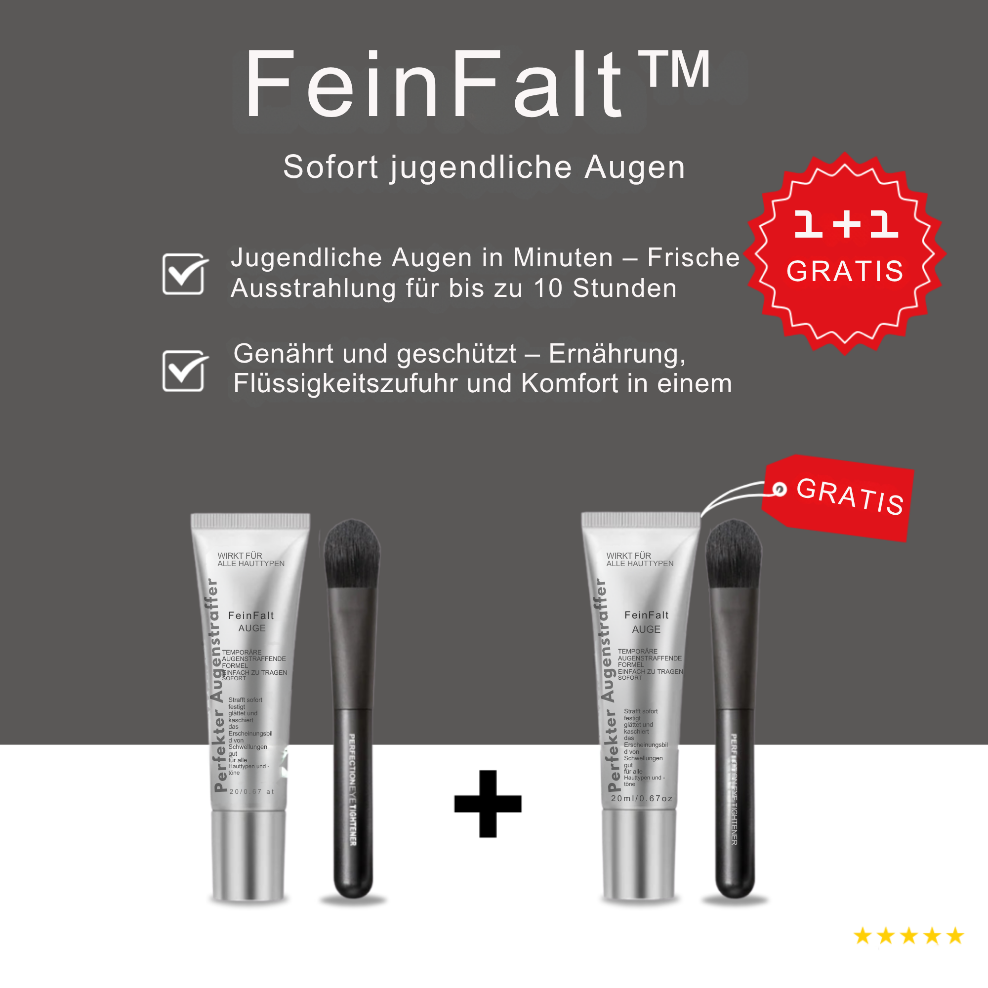 FeinFalt™ / Augenstraffende Creme  (1+1 GRATIS)
