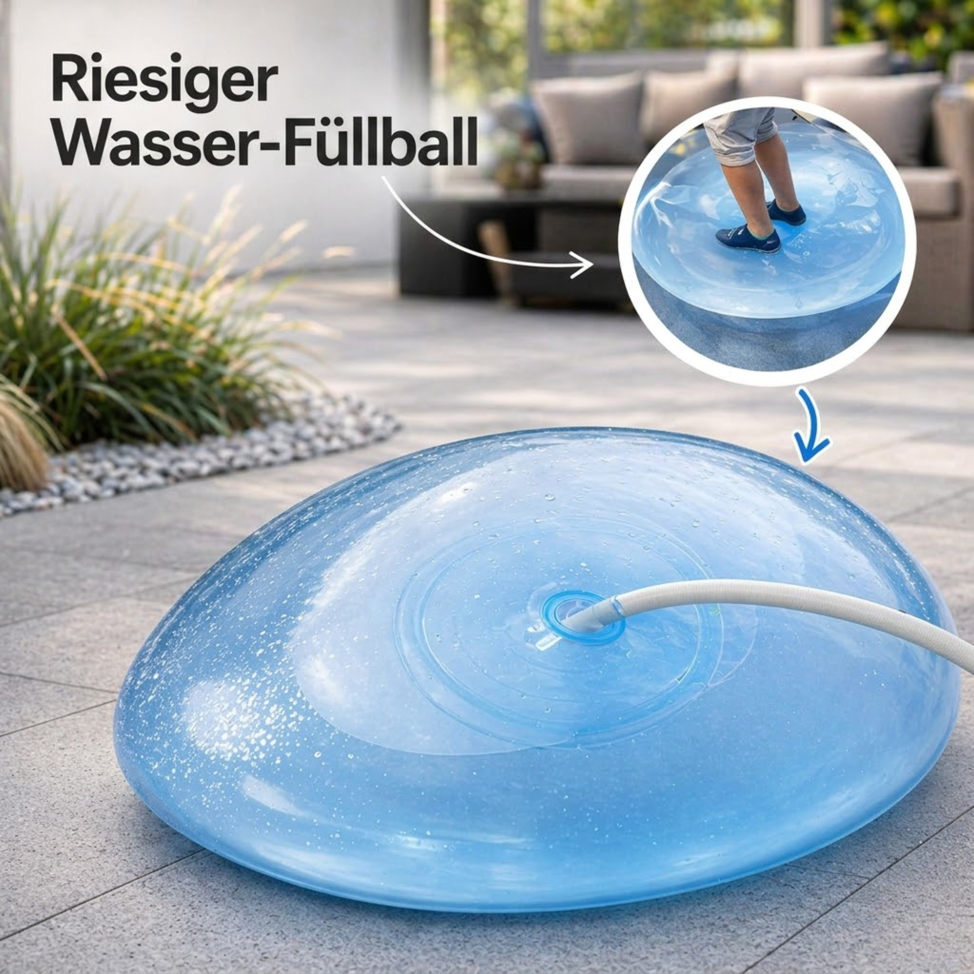 Gummiball | Aufblasbarer Ball für Kinder | Reißfest | BabyBloom