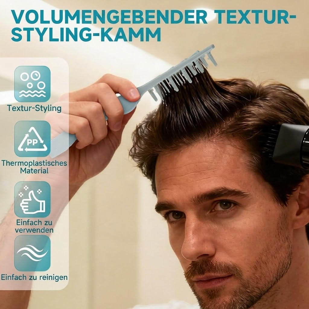 KammKunst / Volumen & Styling – Professioneller grobzinkiger Kamm