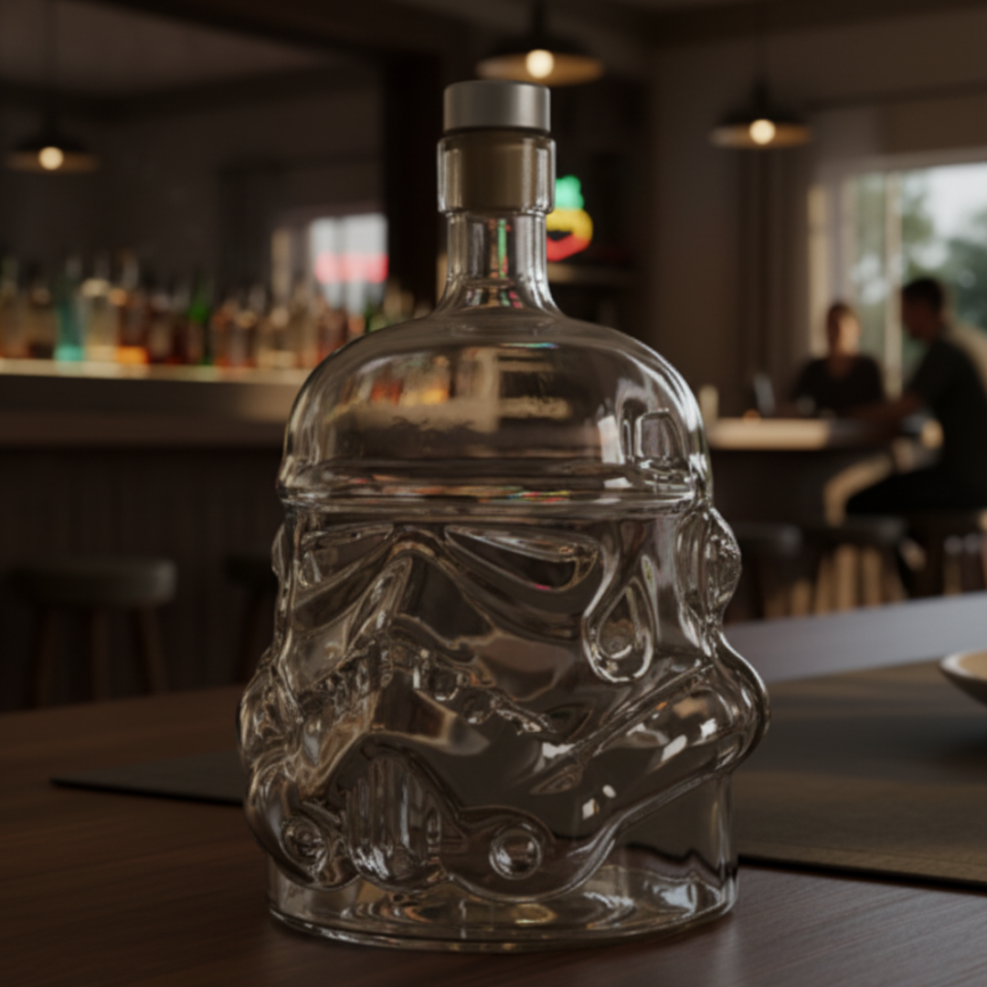 HelmHelden™ / Ikonisches Whiskey-Set mit Flasche & zwei Gläsern