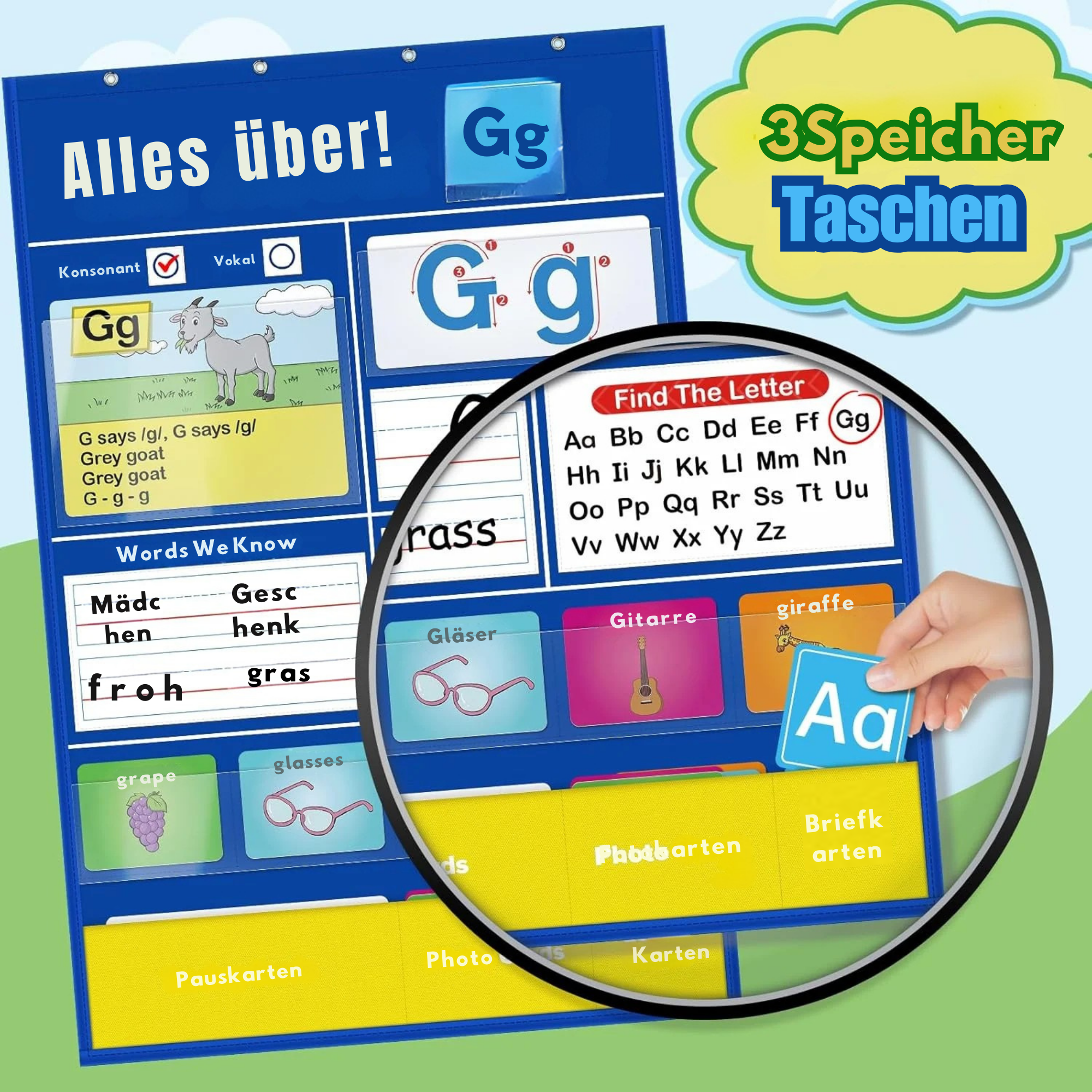 AlphabetAbenteuer™ / Interaktive Alphabet-Lerntasche